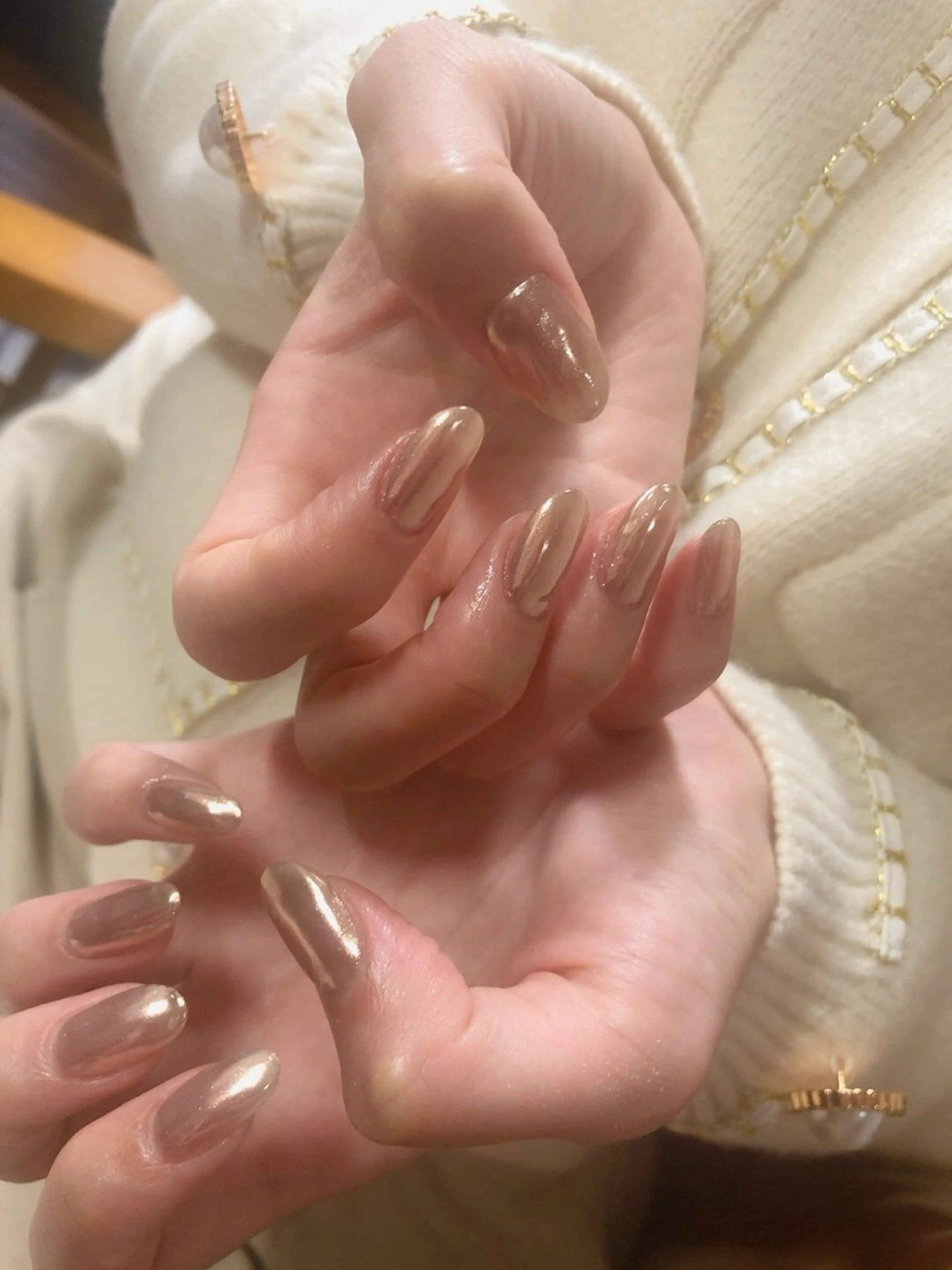 ネイル オーロラネイル フットネイル フレンチネイル ジェルネイル 韓国ネイル kikinail 溝の口のネイルデザイン