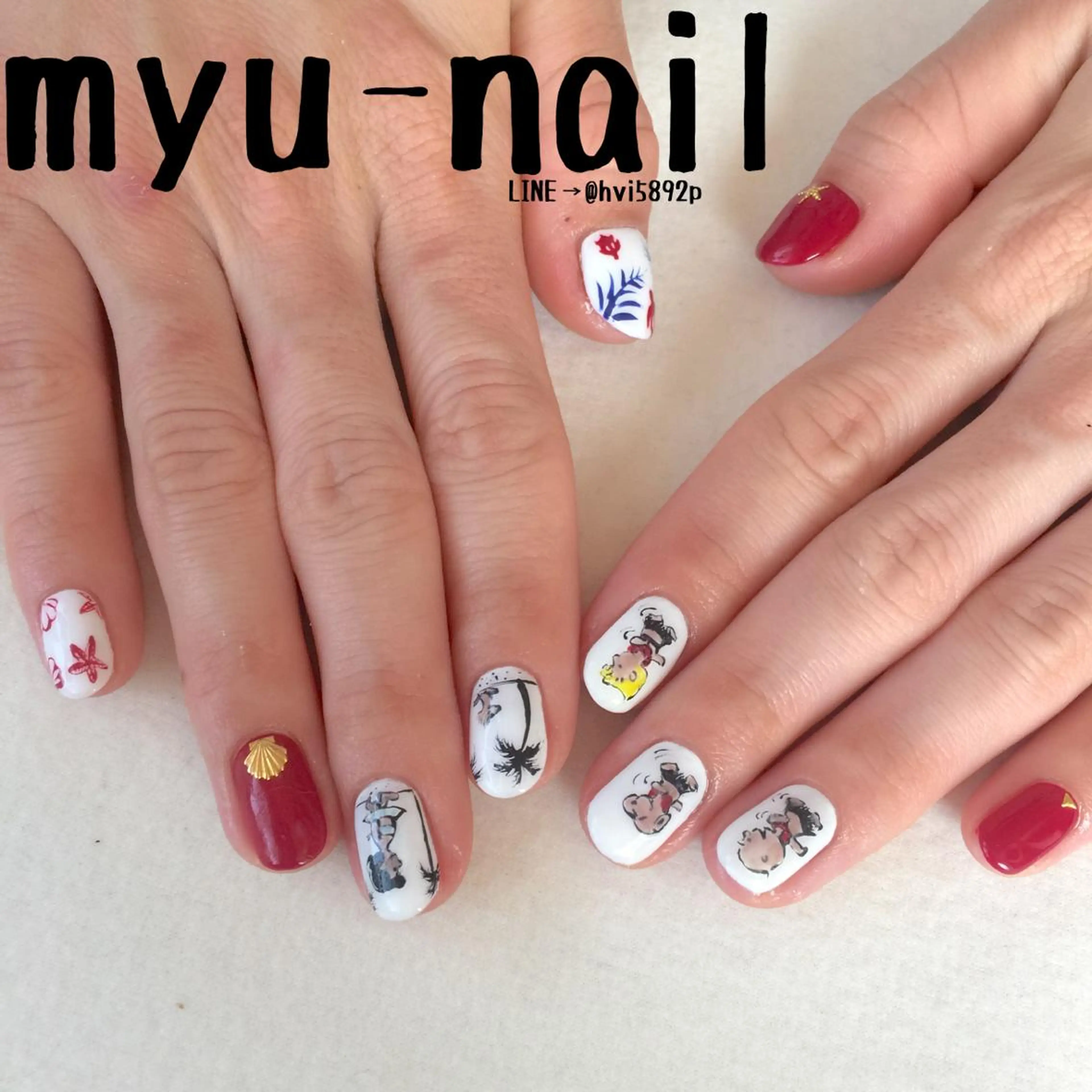 ネイル ハンドネイル ホームサロン myu-nailのネイルデザイン