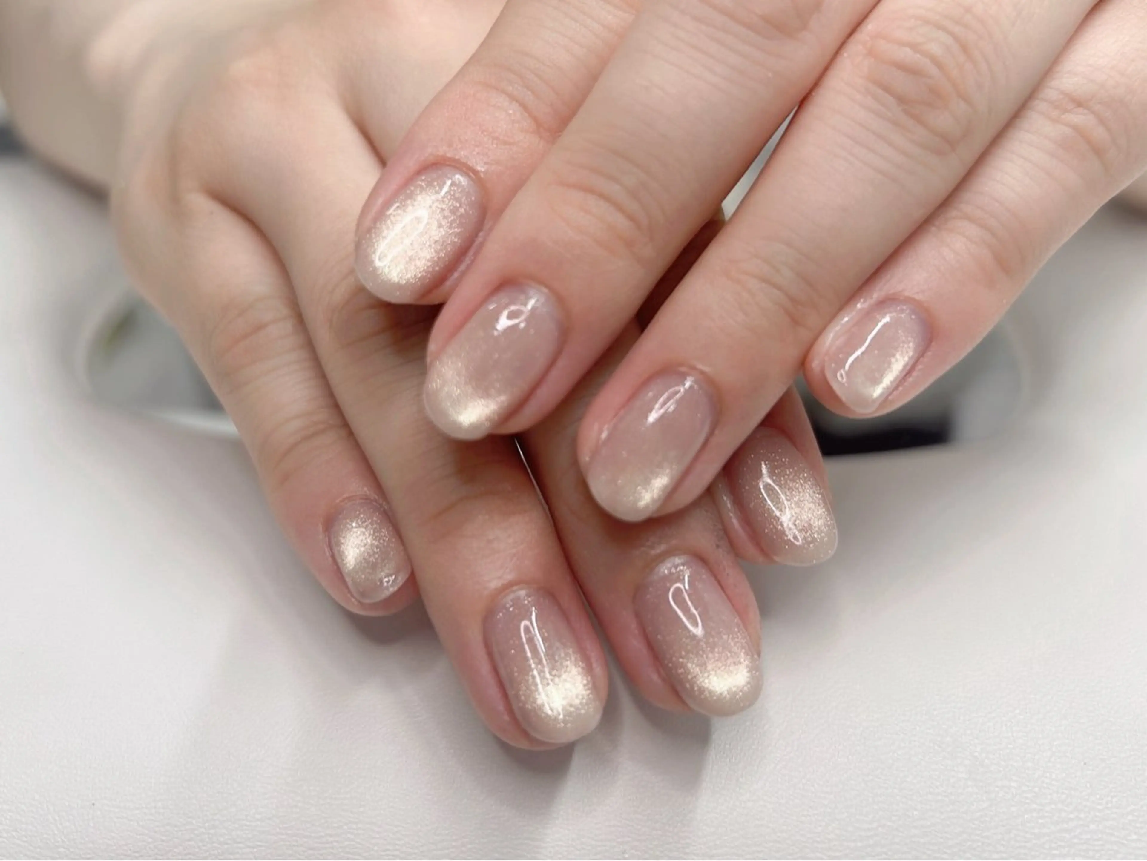 ネイル 桜ネイル キラキラネイル マグネットネイル オフィスネイル ワンカラーネイル ハンドネイル Forca total studio所属・Forca Airaのネイルデザイン