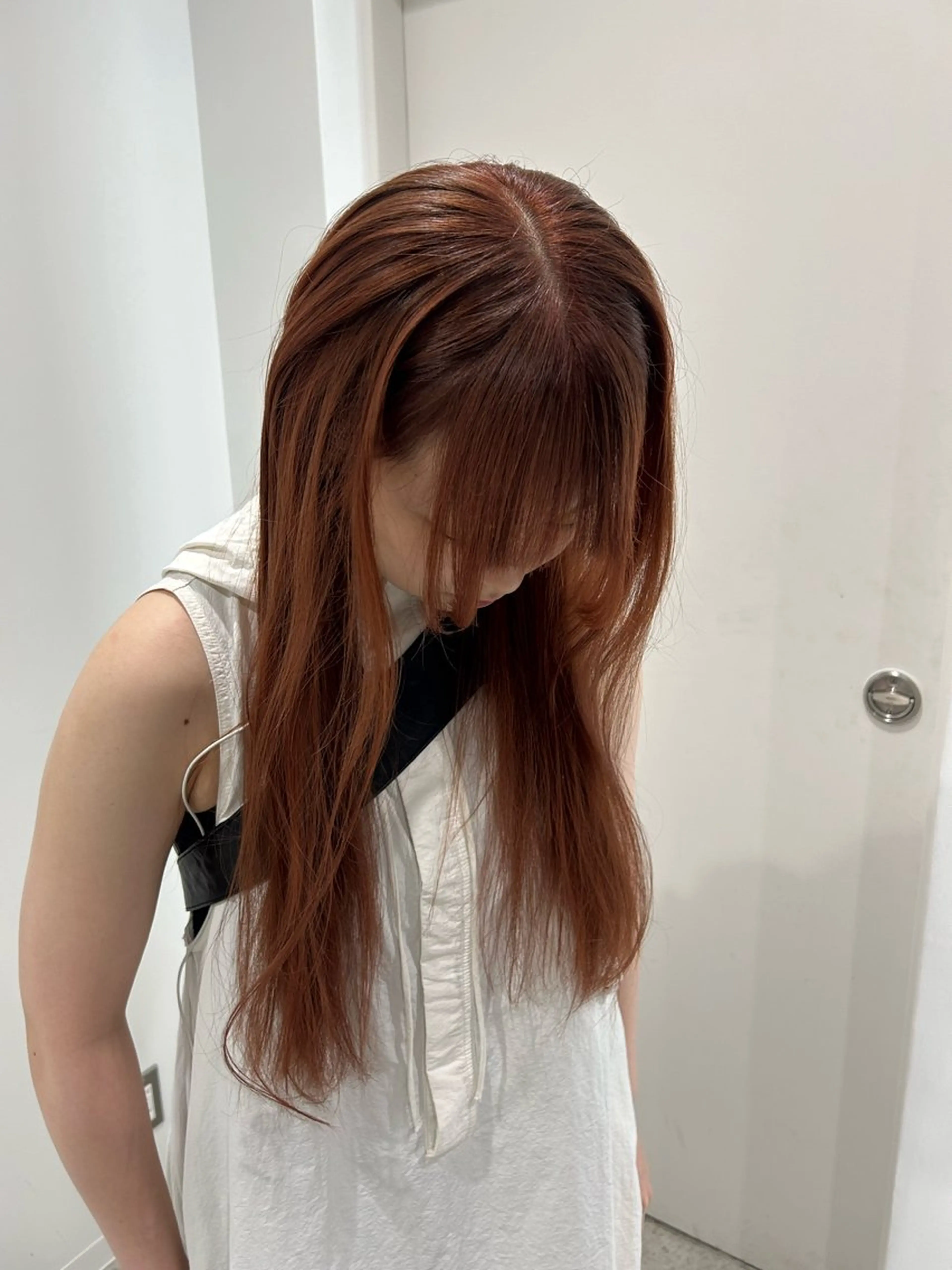 ロング カラー 愛結 暖色カラー🎀🩰のヘアスタイル