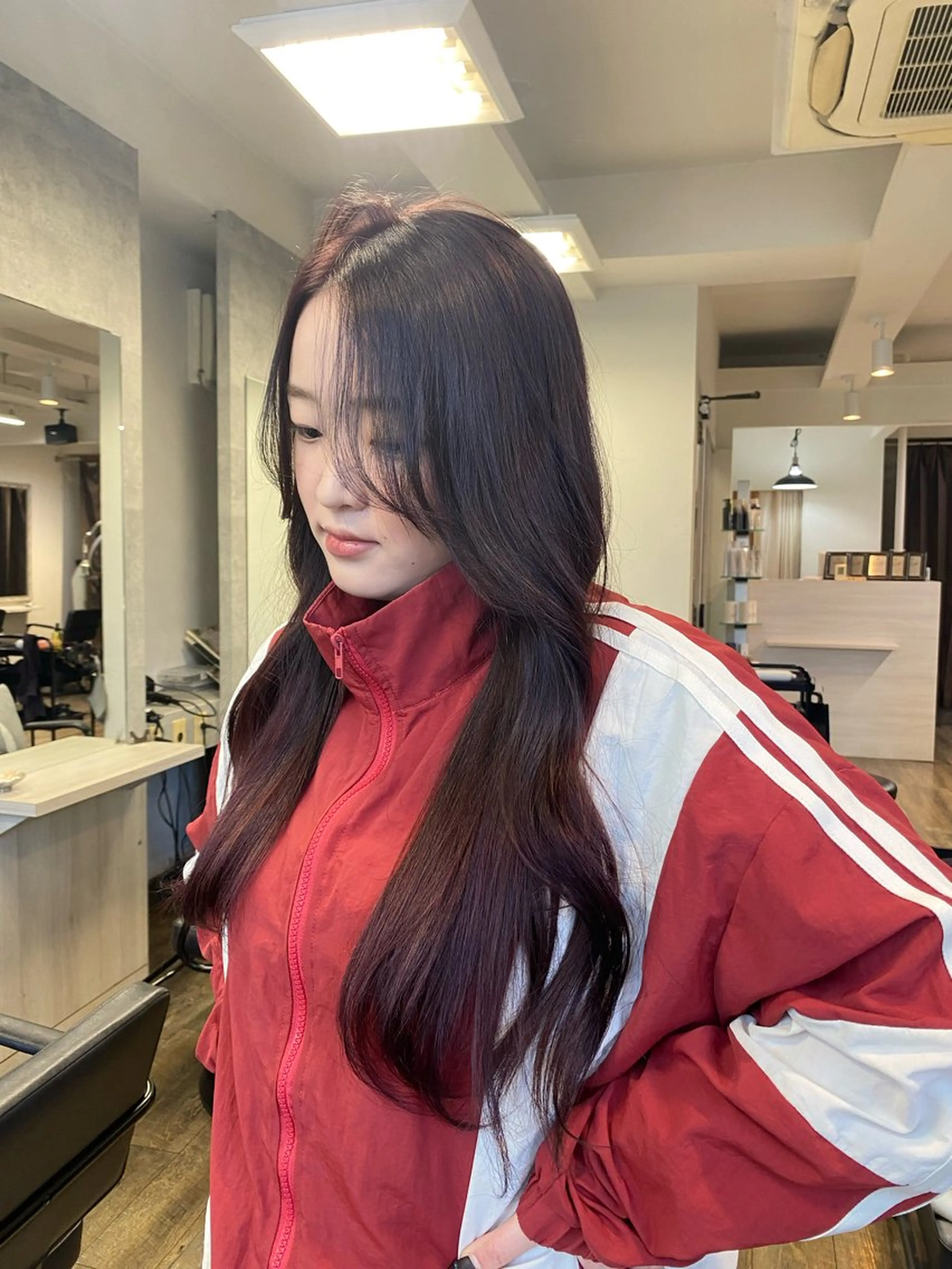 ロング カラー MIREI /韓国風 /大阪美容室のヘアスタイル