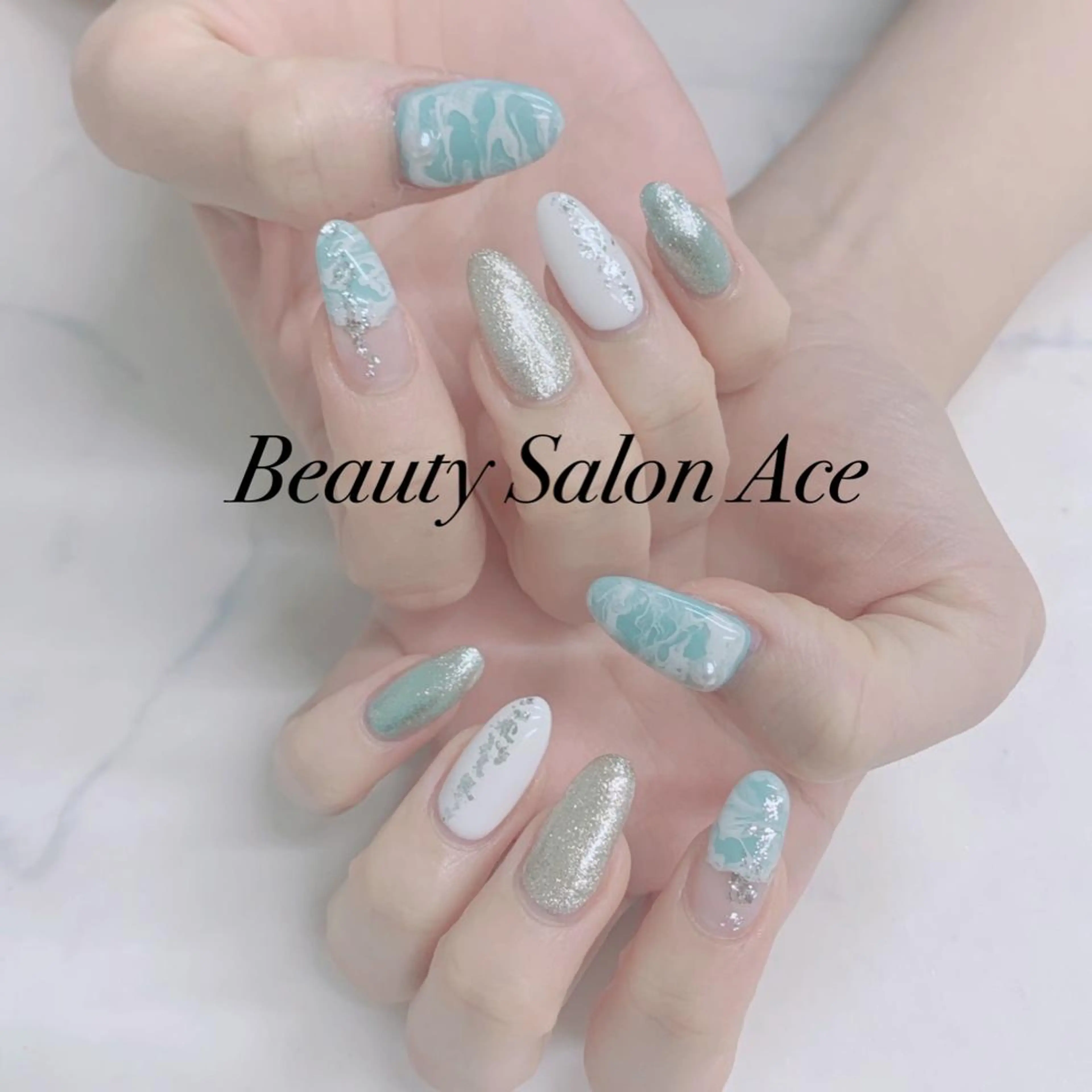 ネイル メンズネイル 夏ネイル ハンドネイル ハンドケア Beauty Salon Ace（ネイルサロン　エース）所属・池袋フィルイン Ace♡長さだしのネイルデザイン