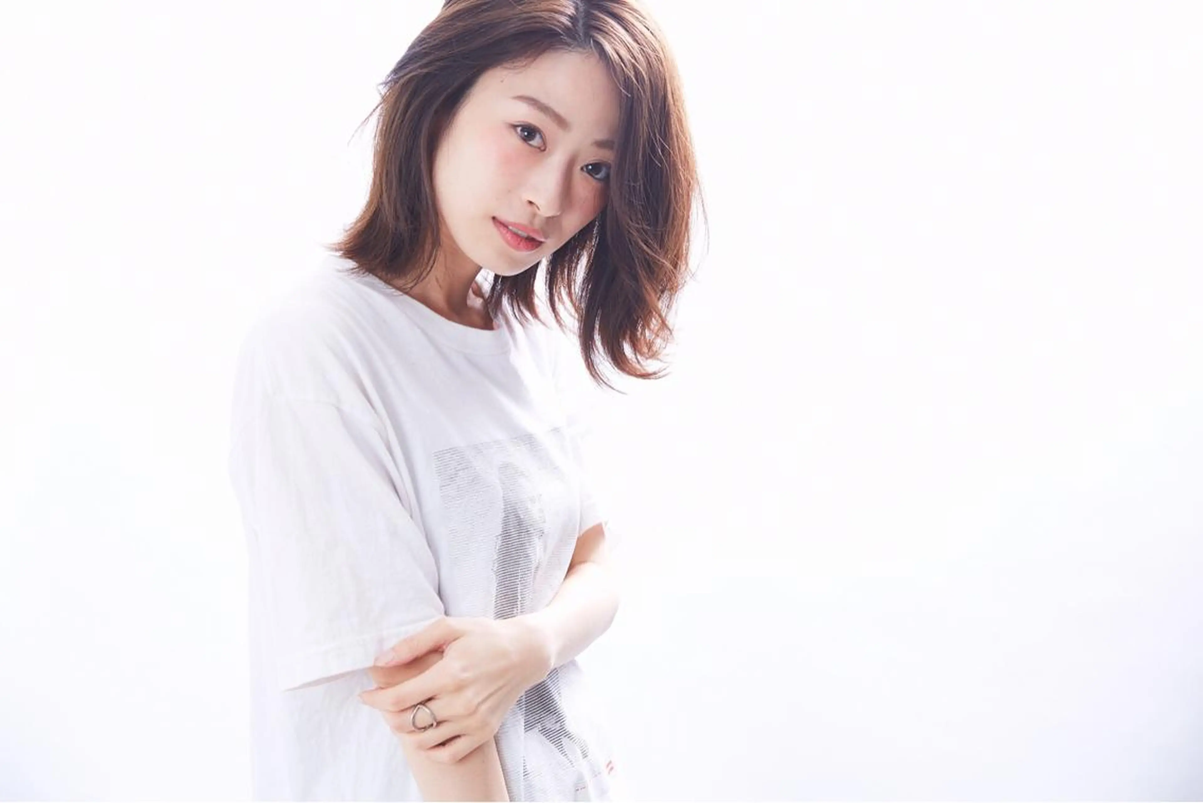 ミディアム カラー パーマ ヘアアレンジ メンズ キッズ ネイル マツエク・マツパ アティリー 西梅田のヘアスタイル