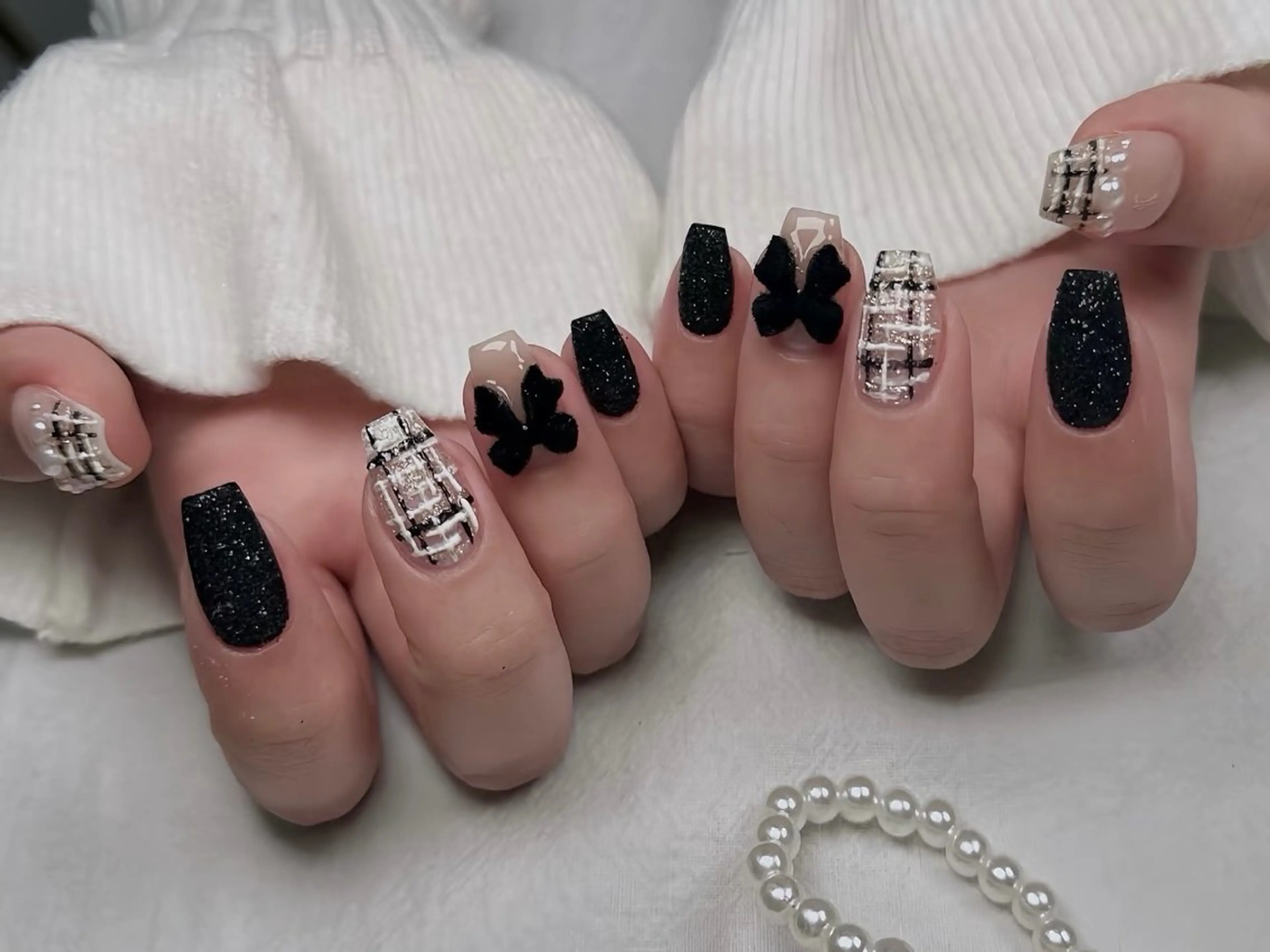 ネイル オーロラネイル チークネイル 長さ出し フットネイル フレンチネイル J&C Nail Salon吉祥寺所属・YU KIのネイルデザイン