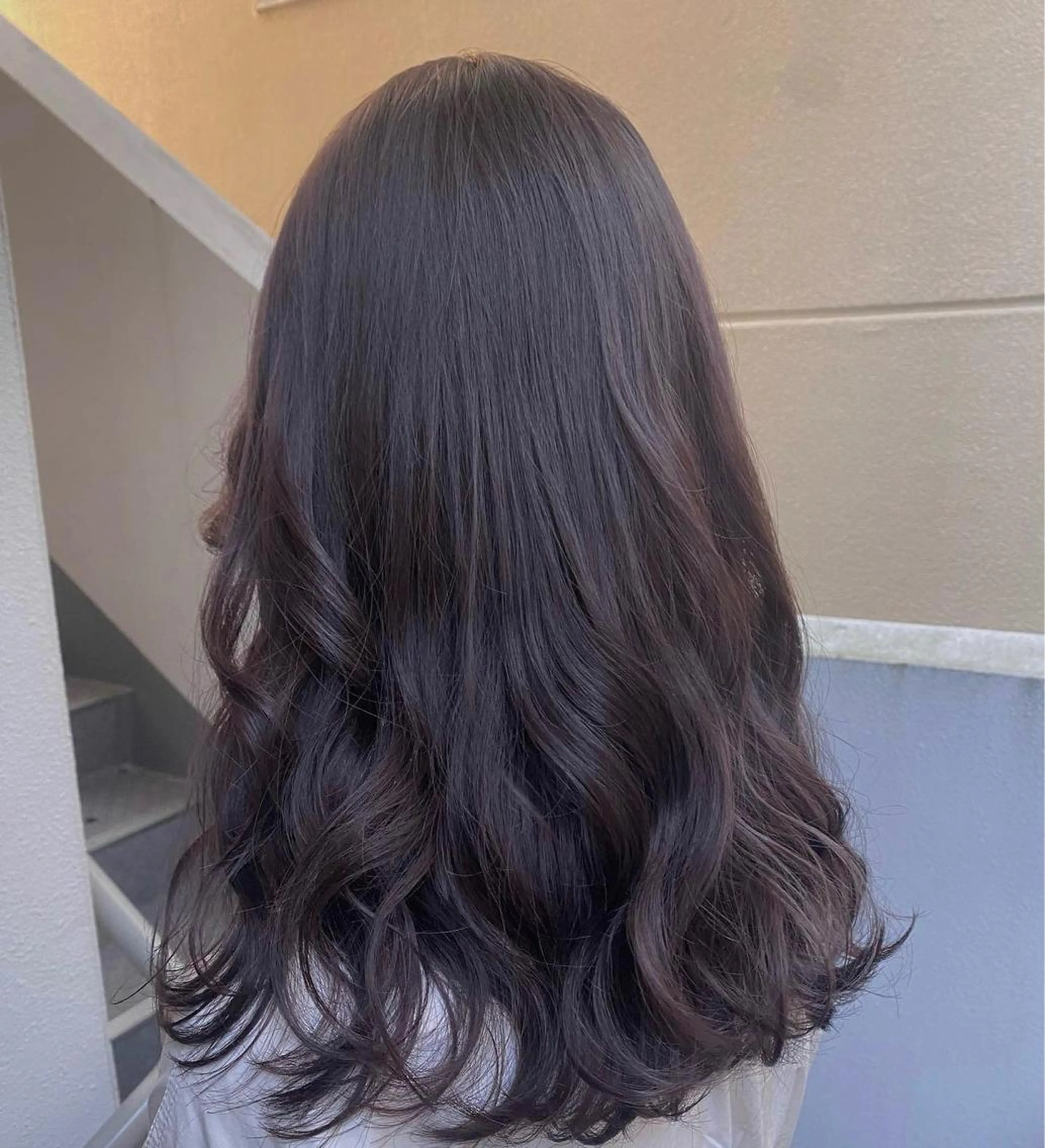 ミディアム カラー グレージュ ラベンダーカラー ラベンダーグレージュ ラベンダーグレー 遠藤沙也加 /レイヤーカットのヘアスタイル