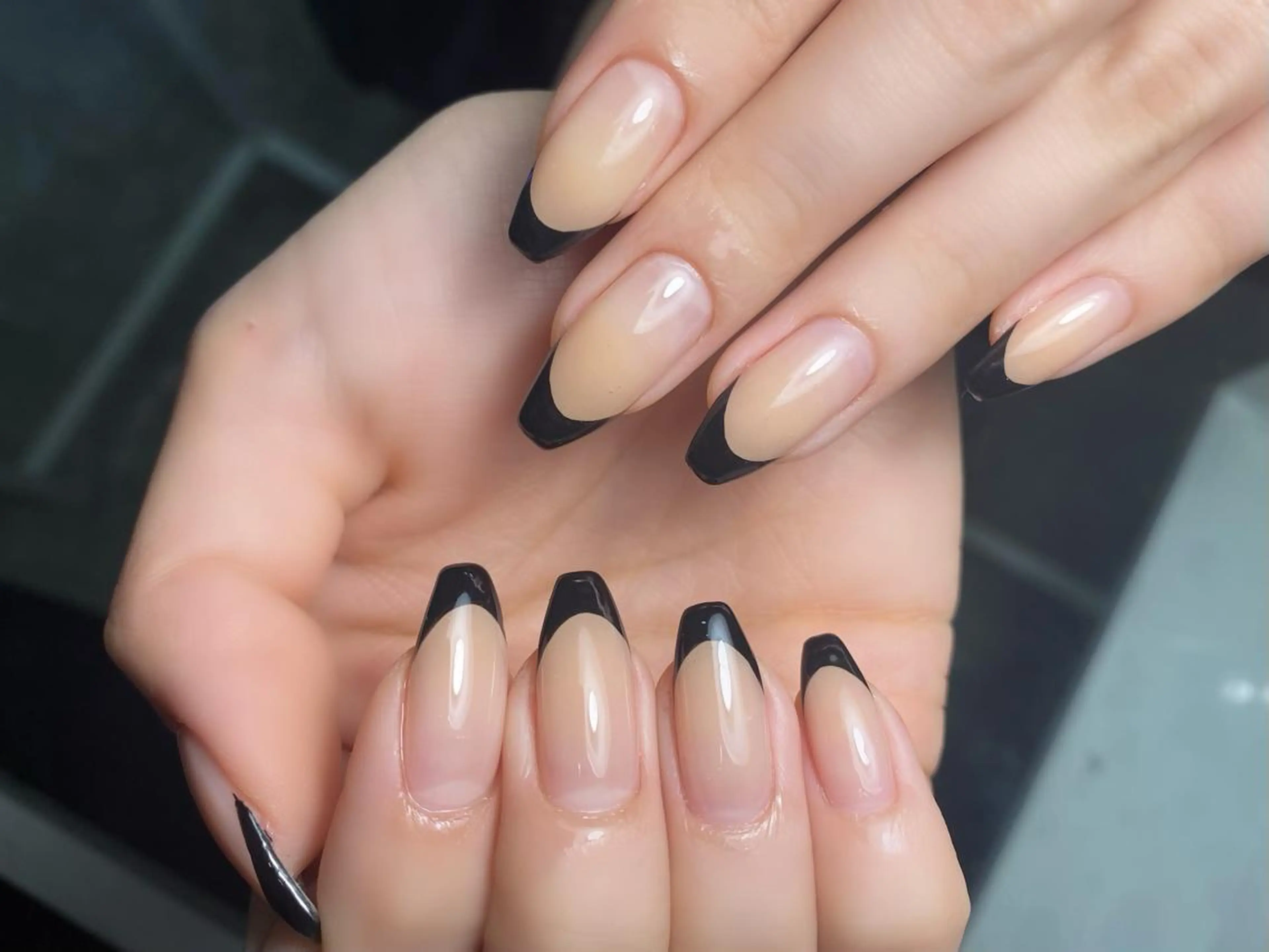 メンズ ネイル マツエク・マツパ フレンチネイル ハンドネイル フットネイル GRANDE大須 栄/店長 aki🌙のネイルデザイン