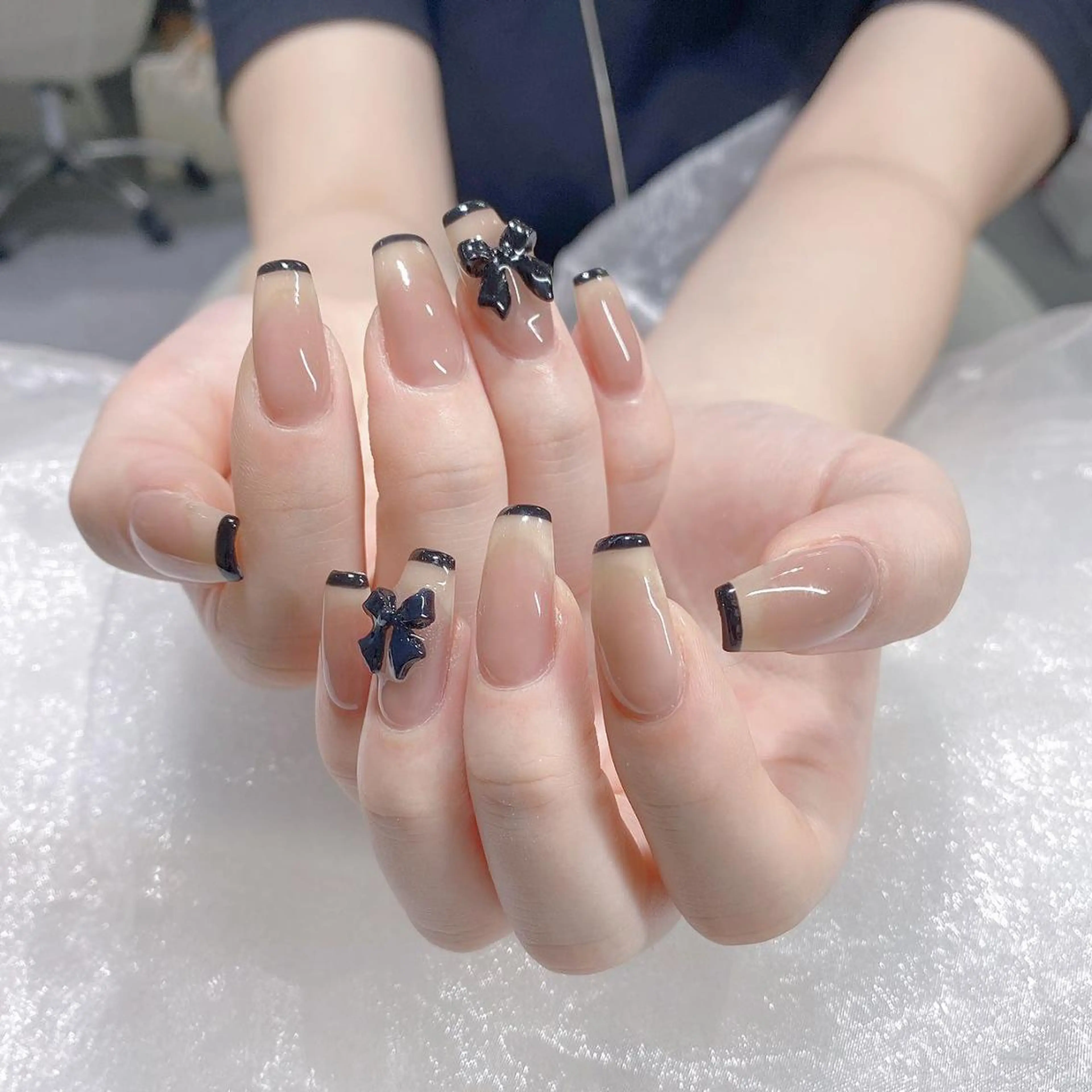 ネイル 長さ出し ネイルチップ Queens 榊 まおのネイルデザイン