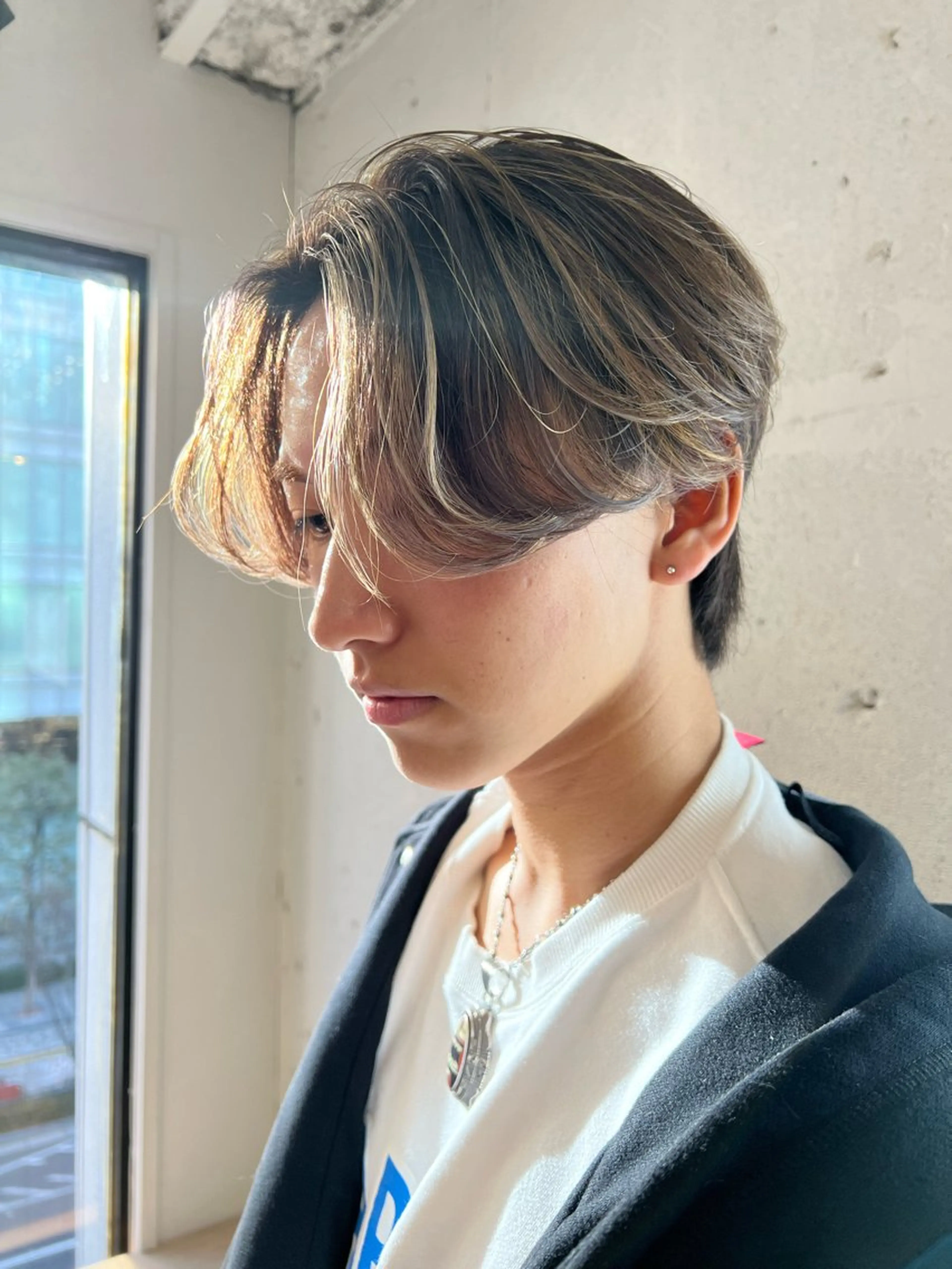 ショート カラー メンズ ヘアカラー トリートメント WATARU🔥／ 外国人風ハイライトのヘアスタイル