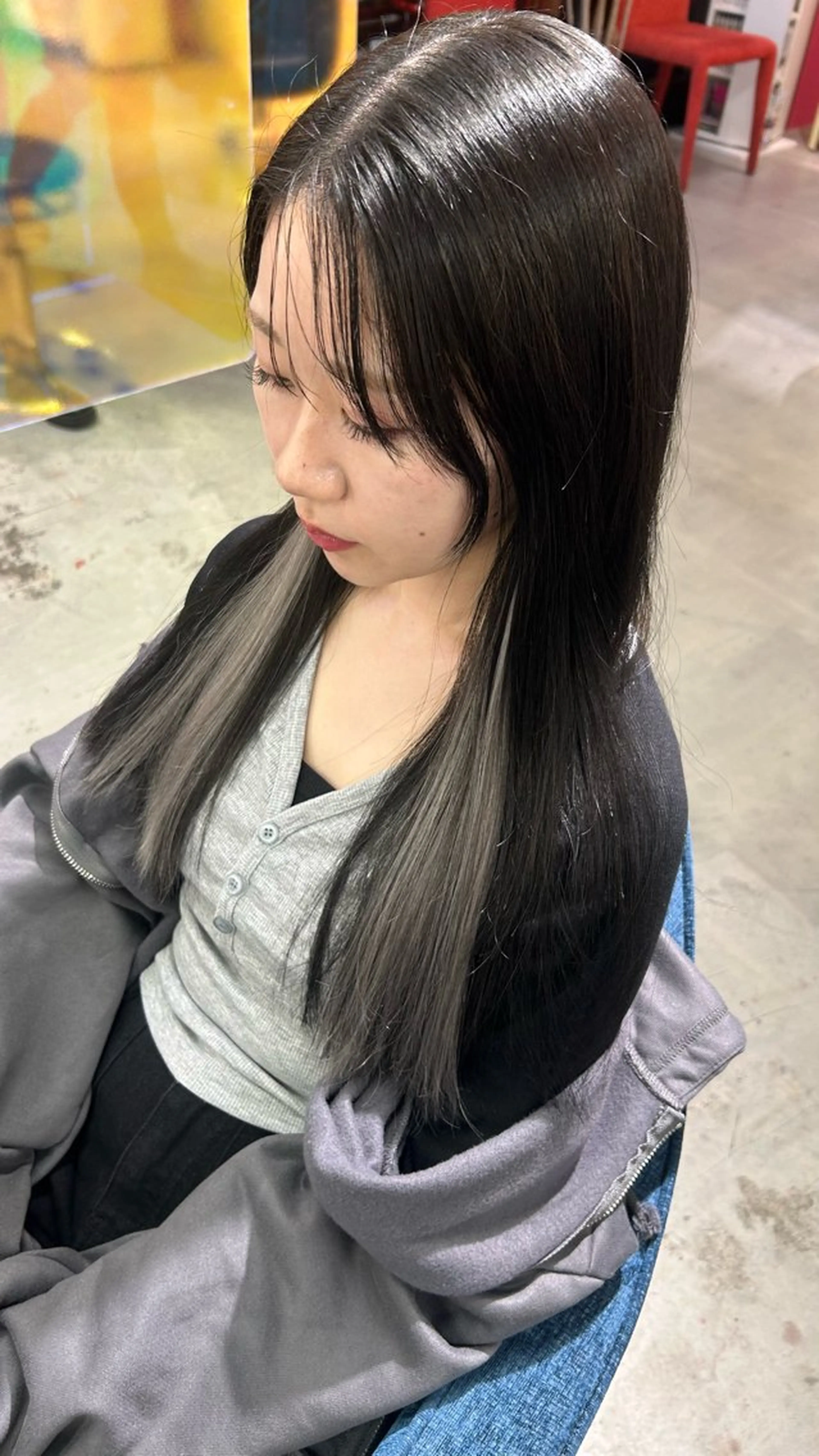 ロング カラー ヘアアレンジ エクステ Maelle 元町【マエル】所属・rococo./ 清穏🌈💗🦋のマツエク・マツパデザイン