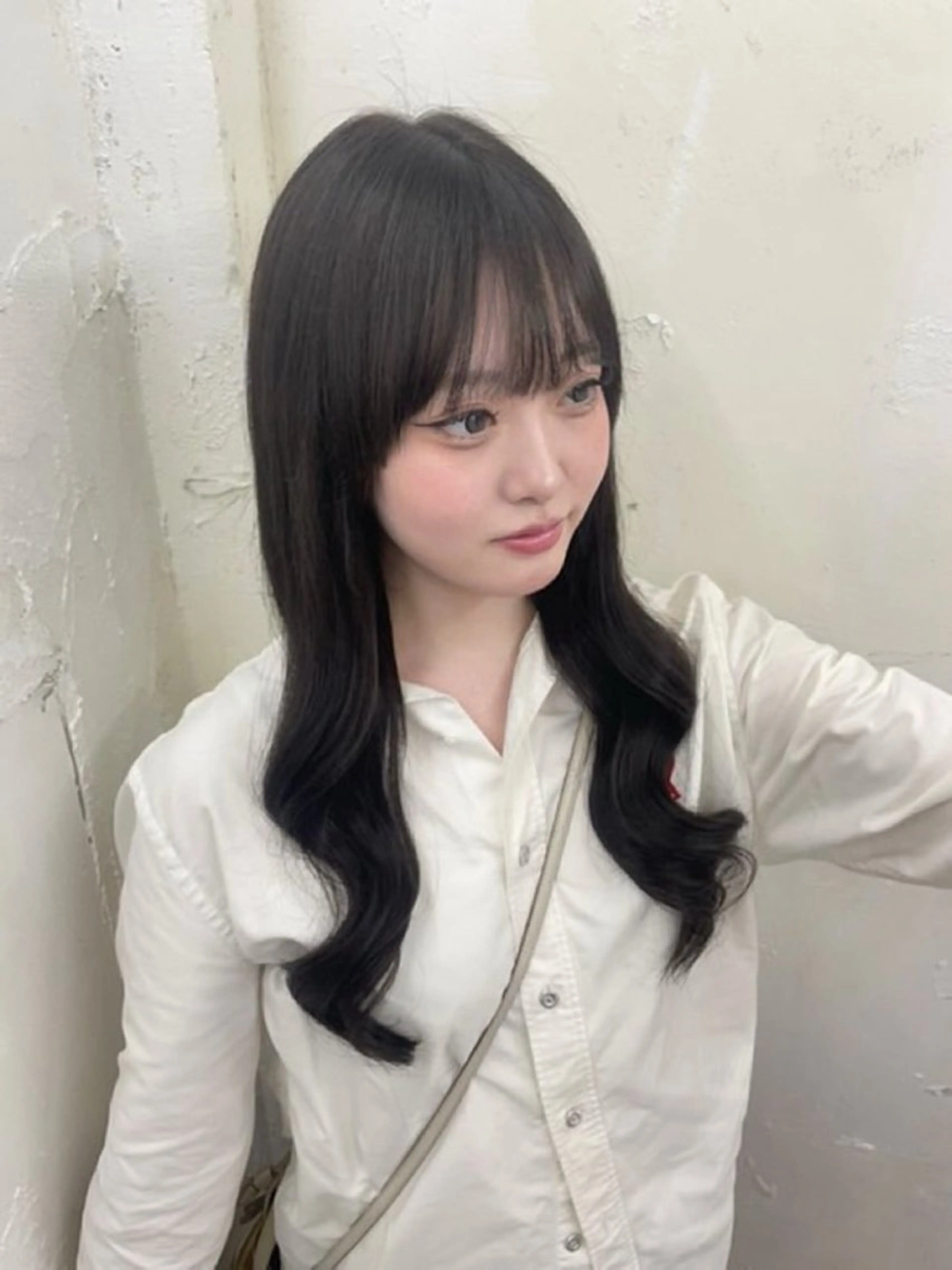 ロング 𝙃𝘼𝙍𝙐🎀 韓国×エクステのヘアスタイル