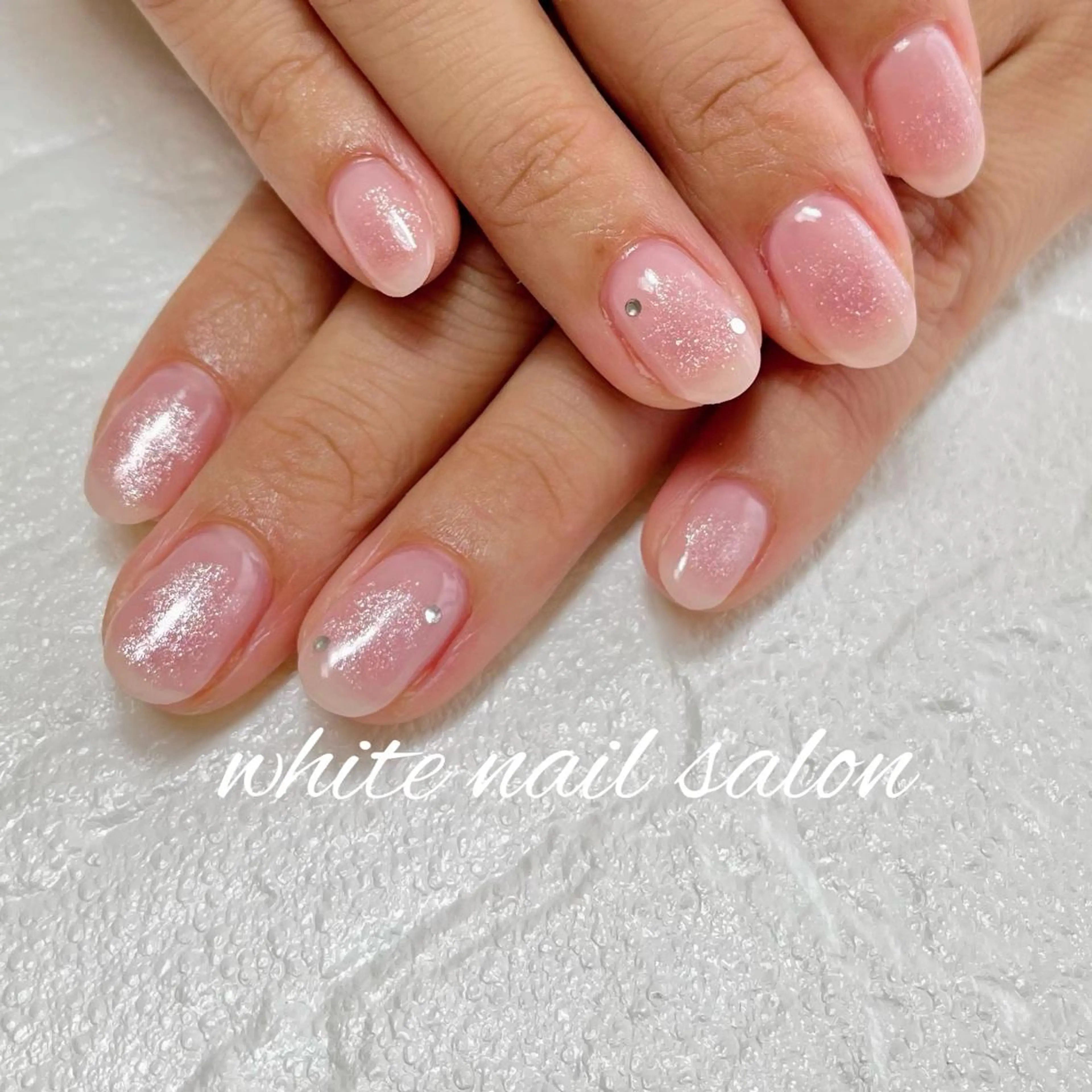 ネイル フットネイル ジェルネイル ハードジェル ラメ(グリッター) 持ち込み ハンドネイル white nail salonのネイルデザイン