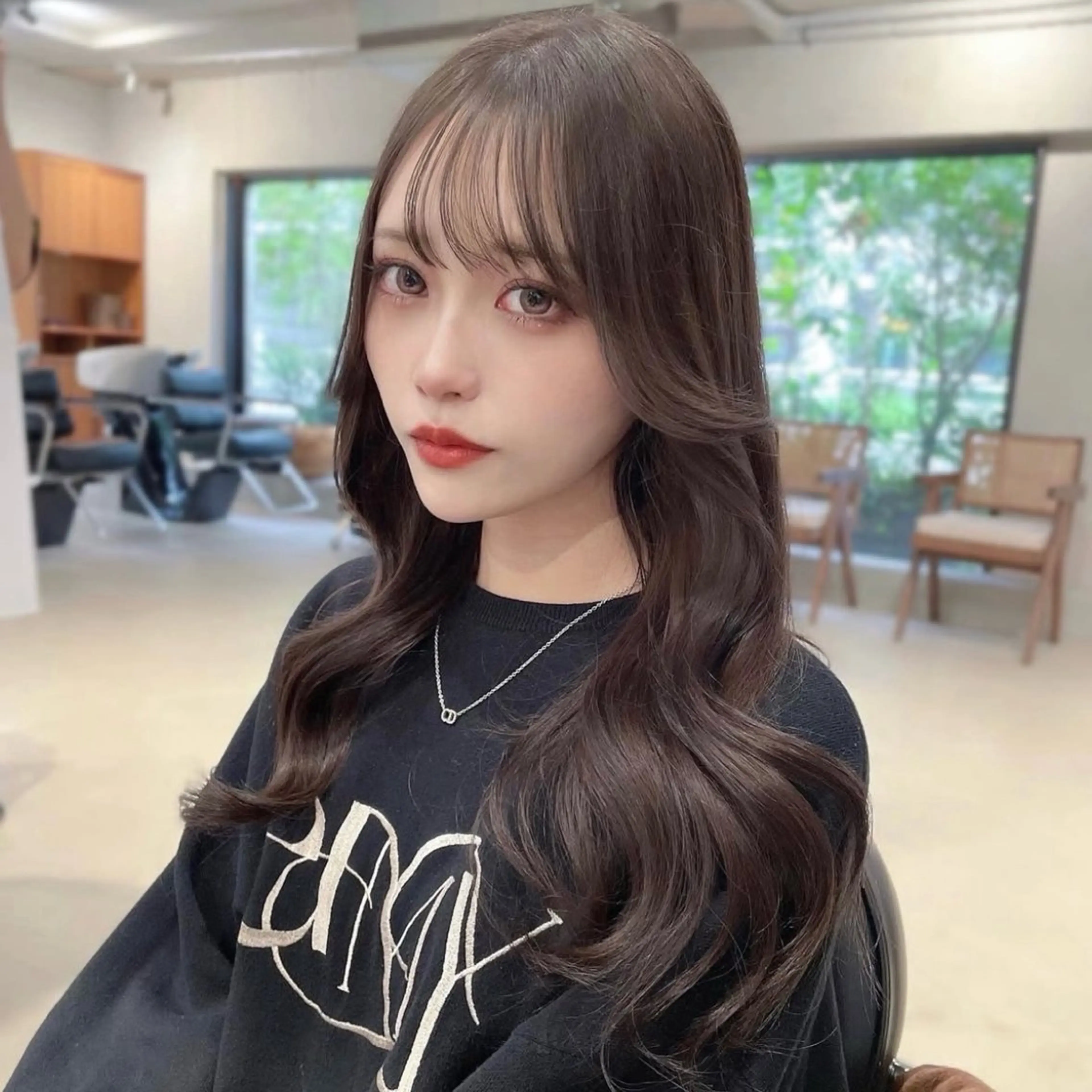 ロング レイヤーカット モテ韓国ヘア/ レイヤー🤍RIKAのヘアスタイル