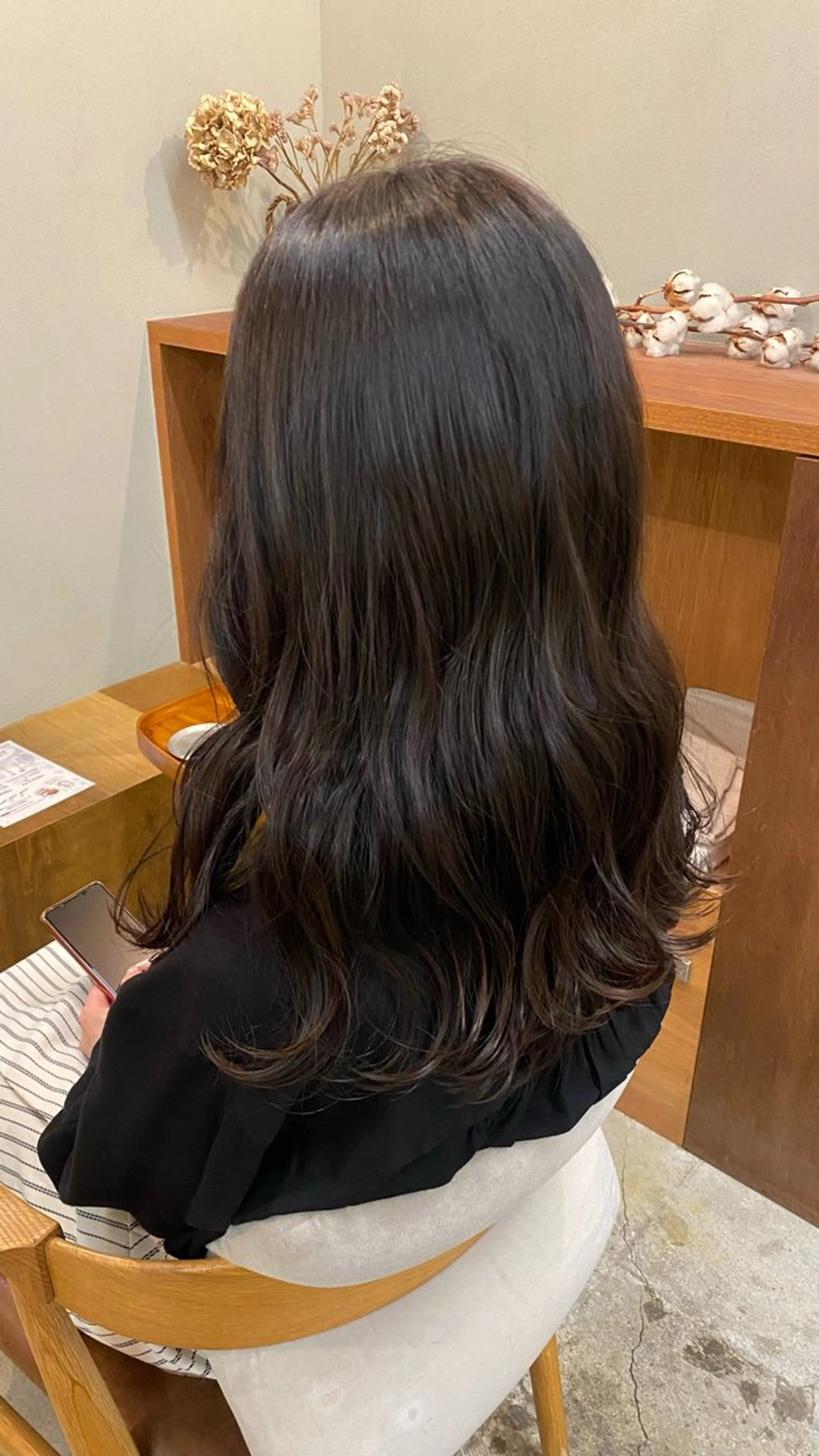 セミロング ヘアカラー トリートメント NIKO/名古屋/ 伏見/花屋併設のヘアスタイル