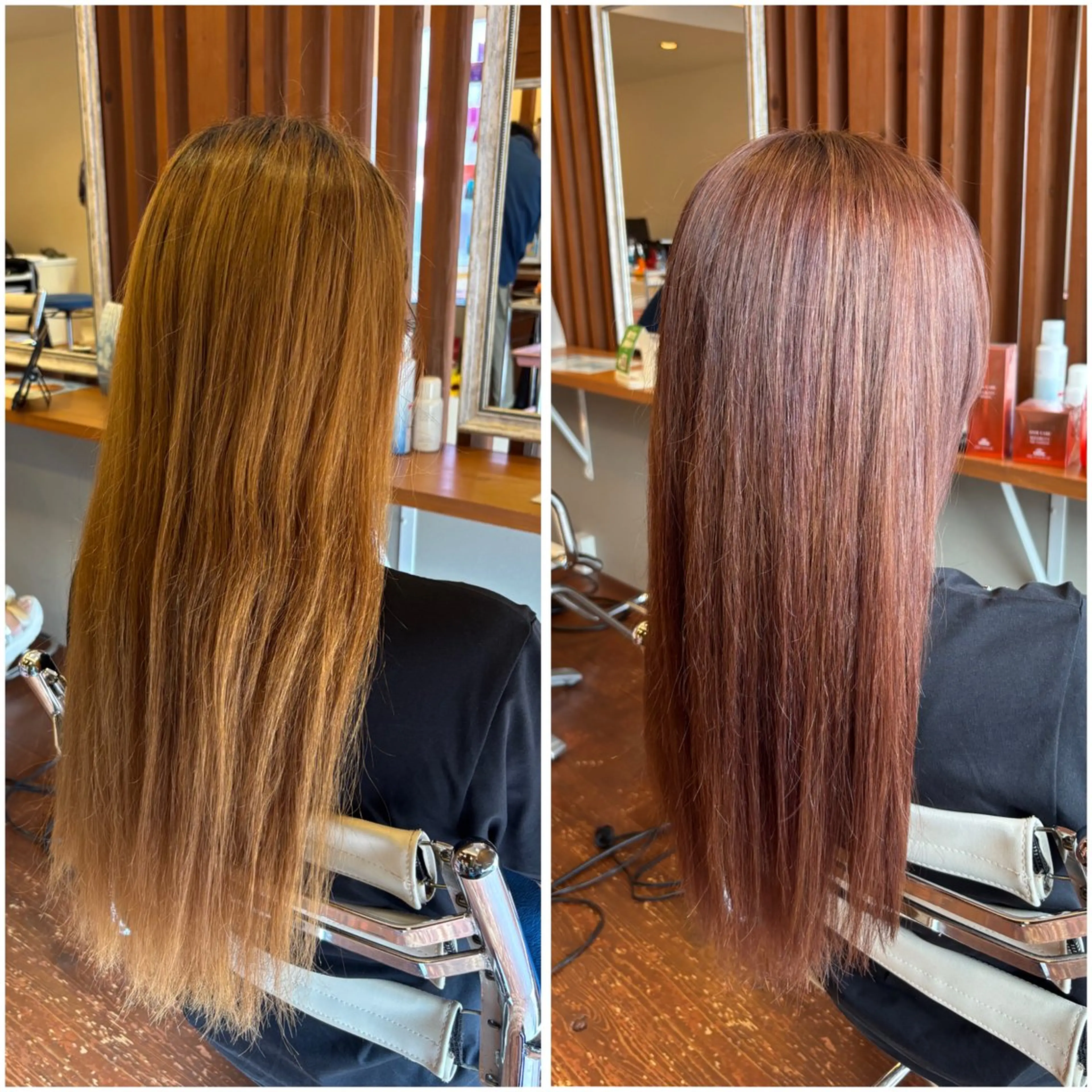 ロング カラー ブリーチ カット ヘアカラー トリートメント peal ark いろはのヘアスタイル