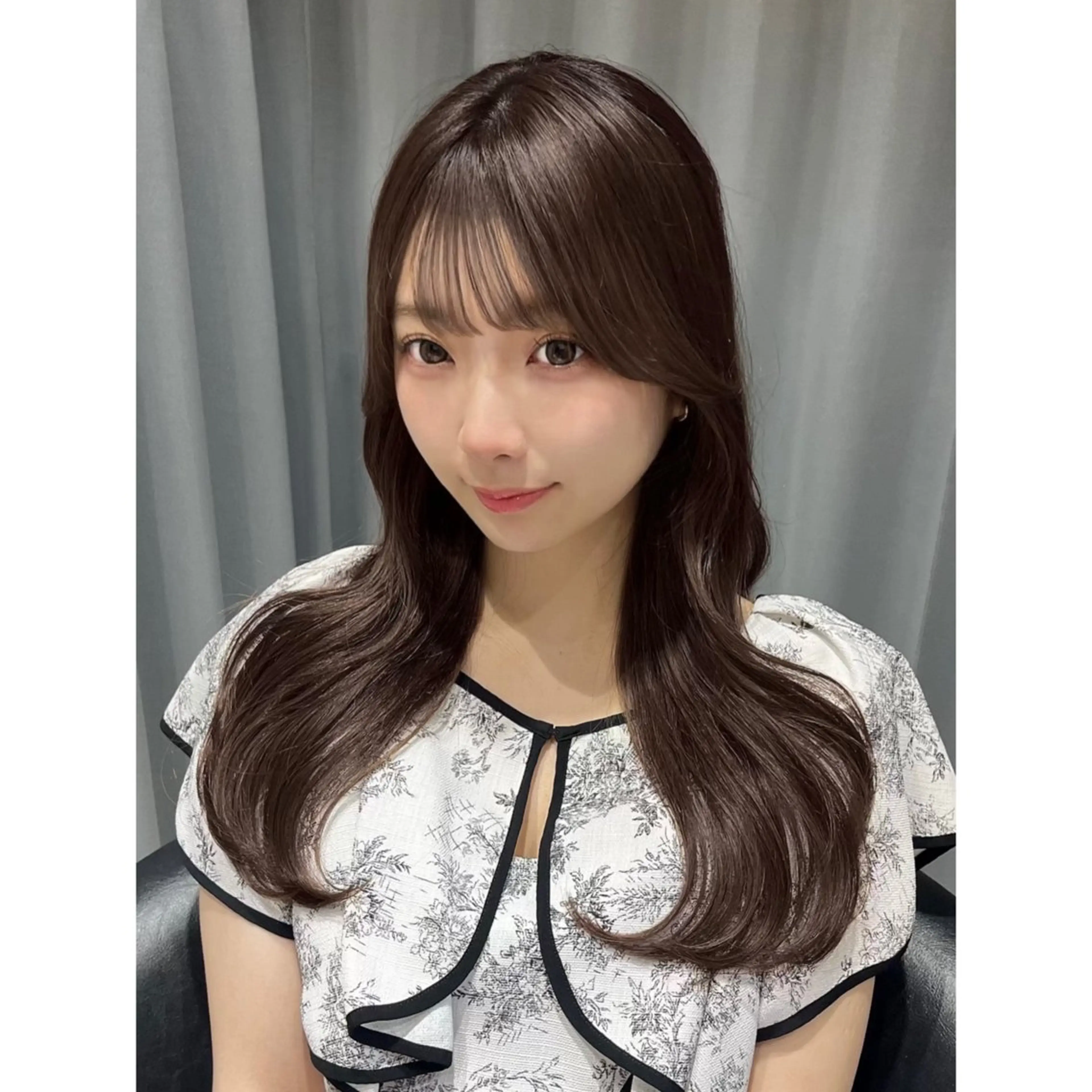 ロング カラー Kurumi🩶銀座 ラベンダーカラー🎀のヘアスタイル