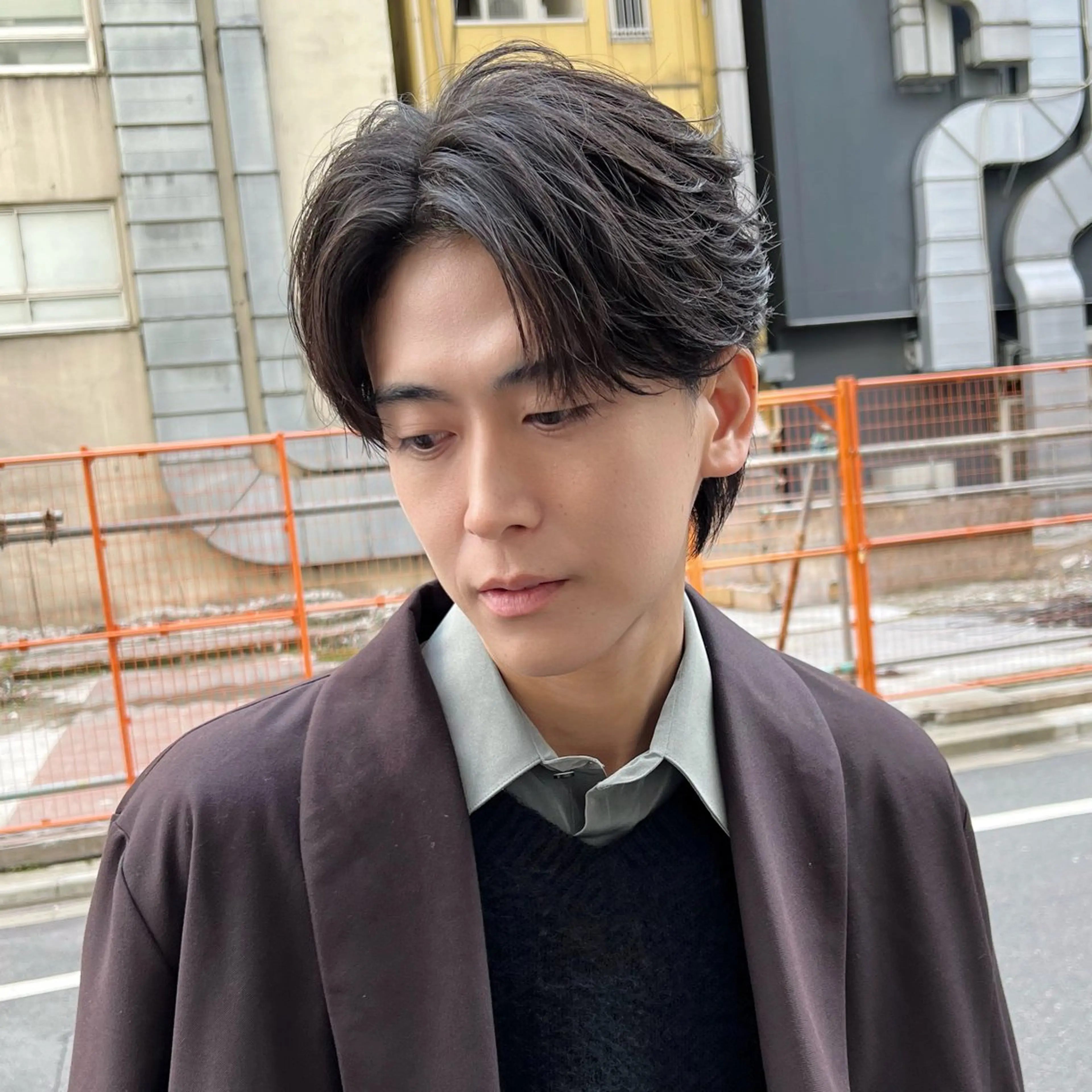 メンズ カット パーマ 新井　翼/銀座 メンズお任せくださいのヘアスタイル