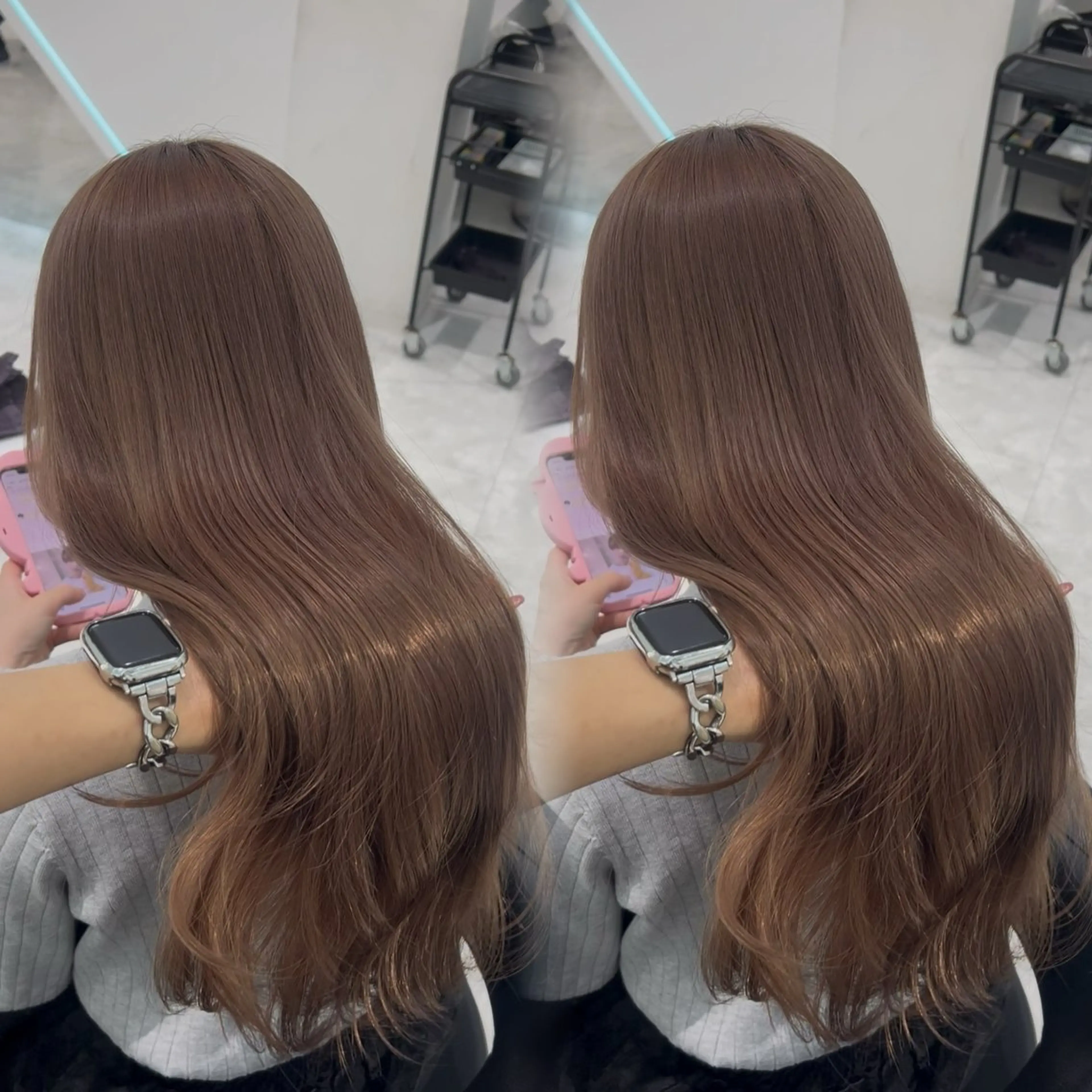 カラー ヘアカラー 🩶透明感ブリーチ カラー🩶 maoのヘアスタイル