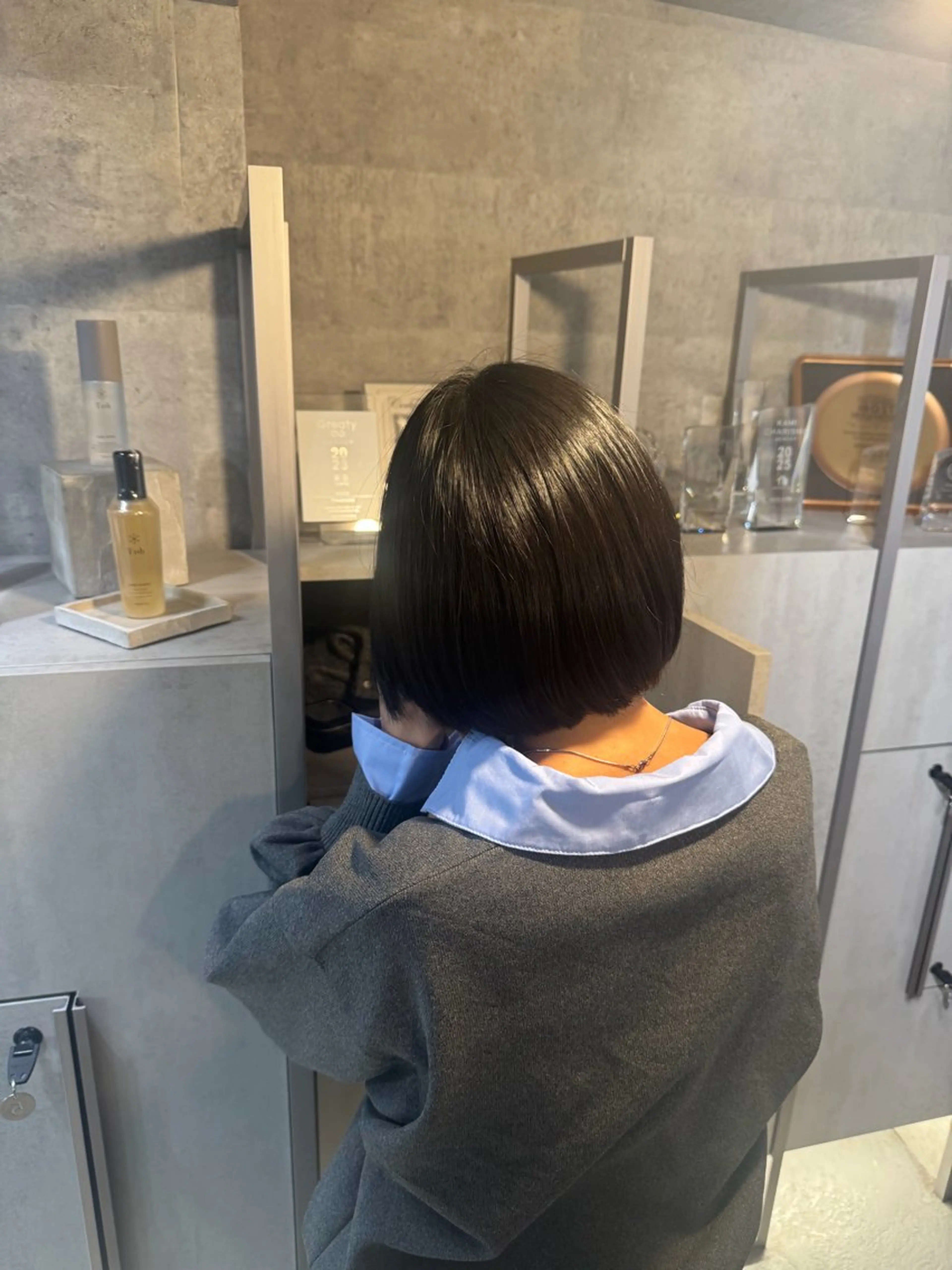 ショート カラー カット ヘアカラー トリートメント You/透明感カラー レイヤーカット/ボブのヘアスタイル