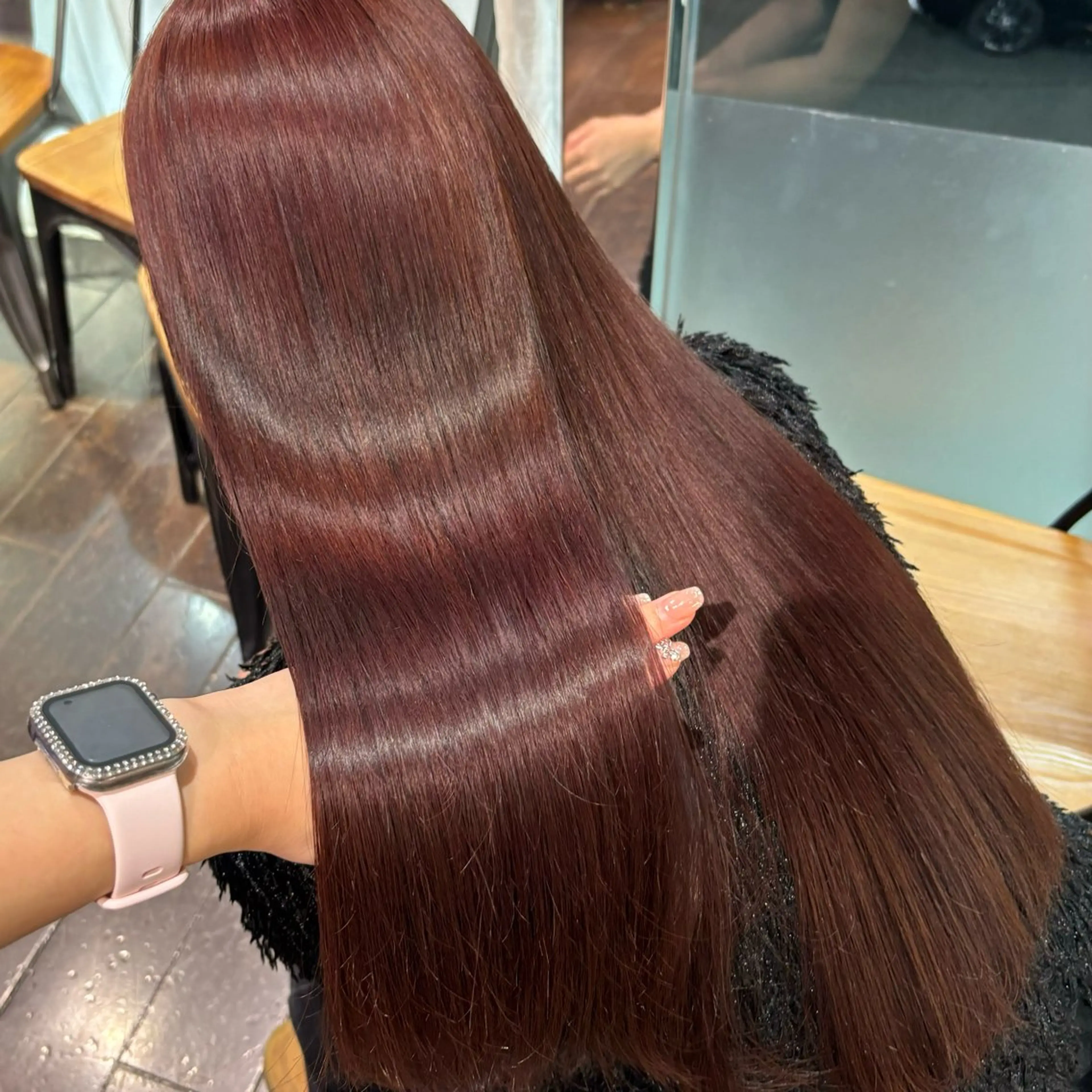 カラー ベージュカラー 黒髪 ブリーチ ブルーカラー ブルーブラック 艶カラー♡/eye / mai🪐🪄のヘアスタイル