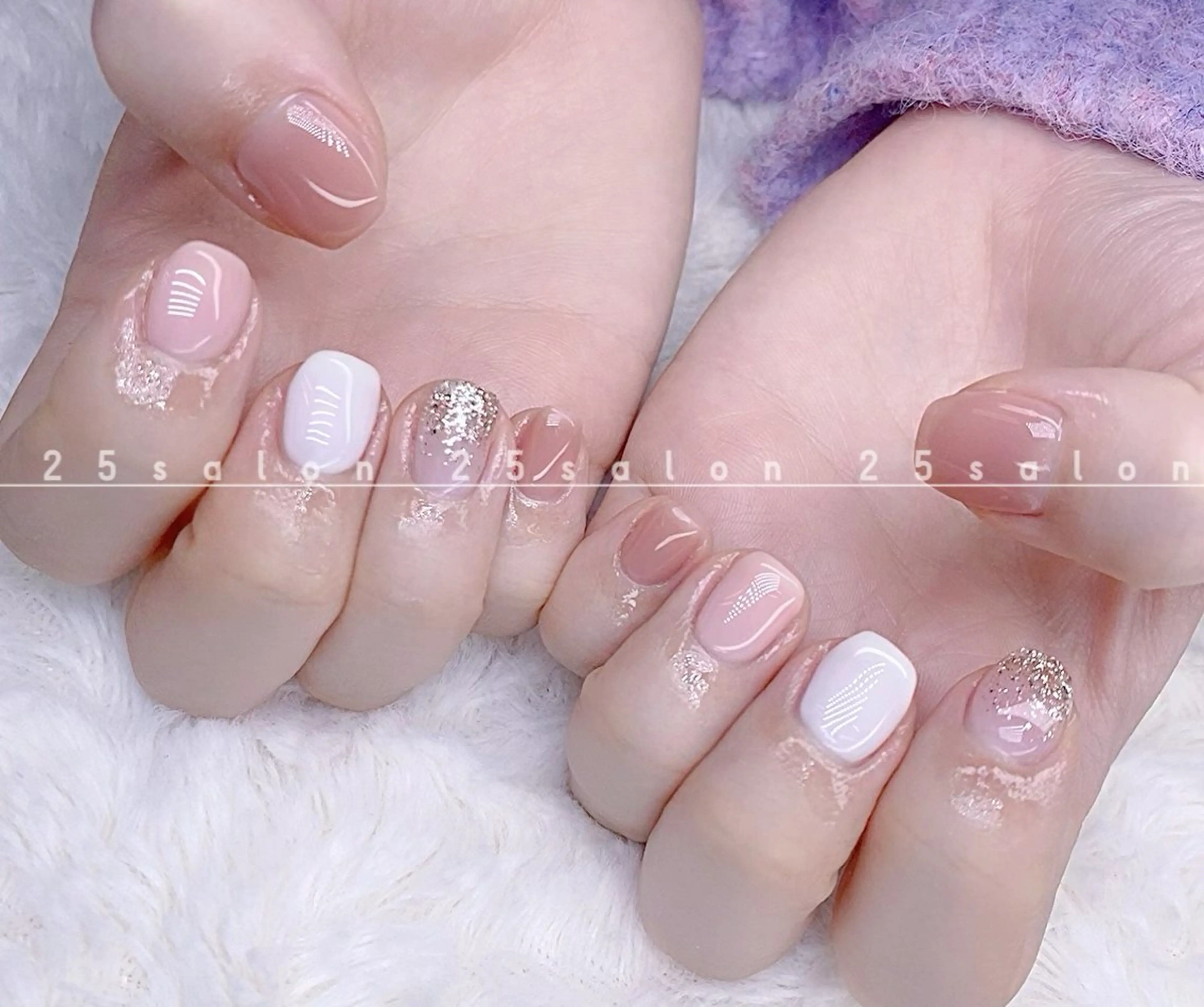 ネイル オーロラネイル チークネイル フットネイル フレンチネイル ジェルネイル 2 5のマツエク・マツパデザイン