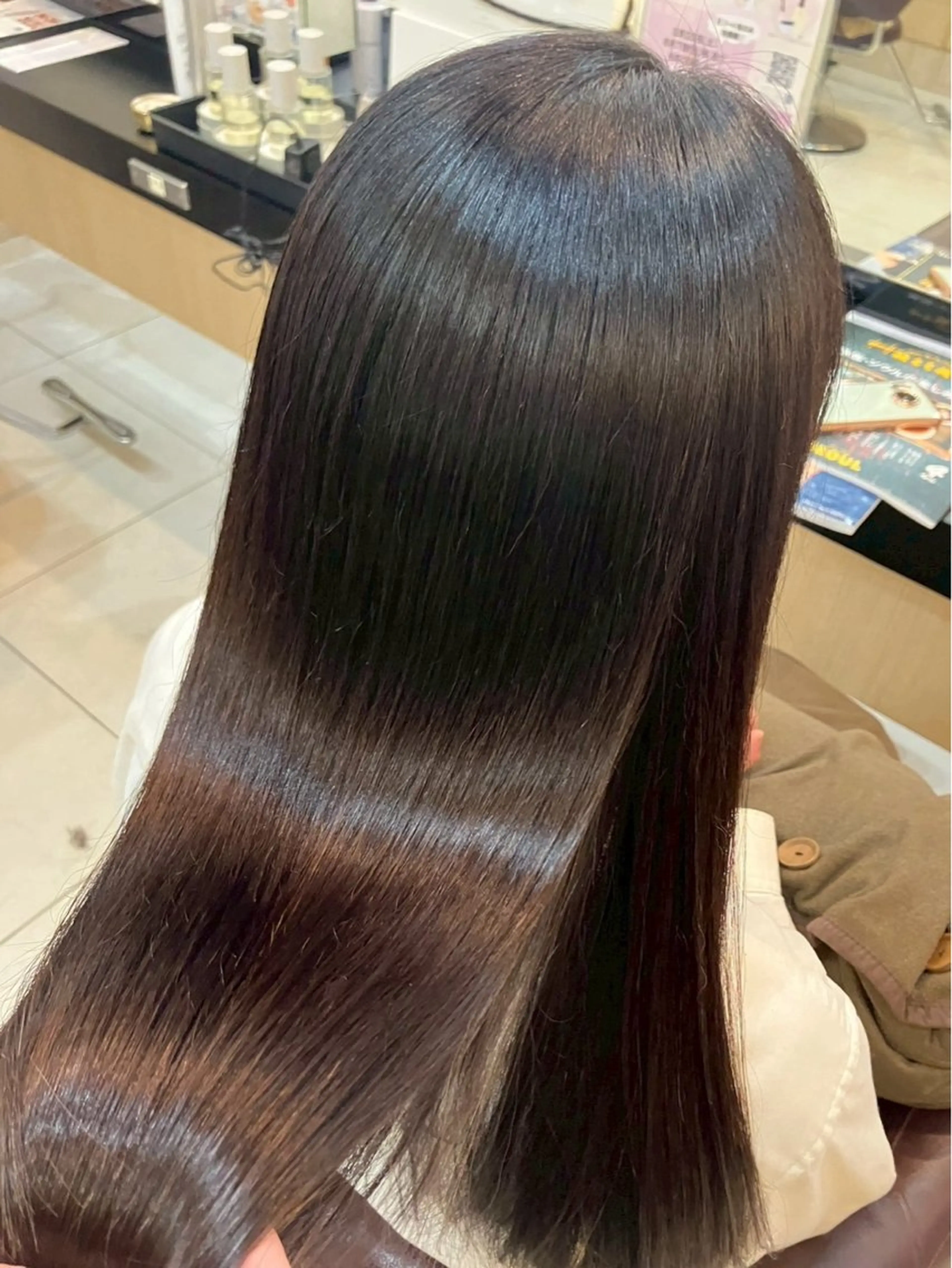 前髪カット➕【✨️髪質改善✨️】トリートメント🦩の写真