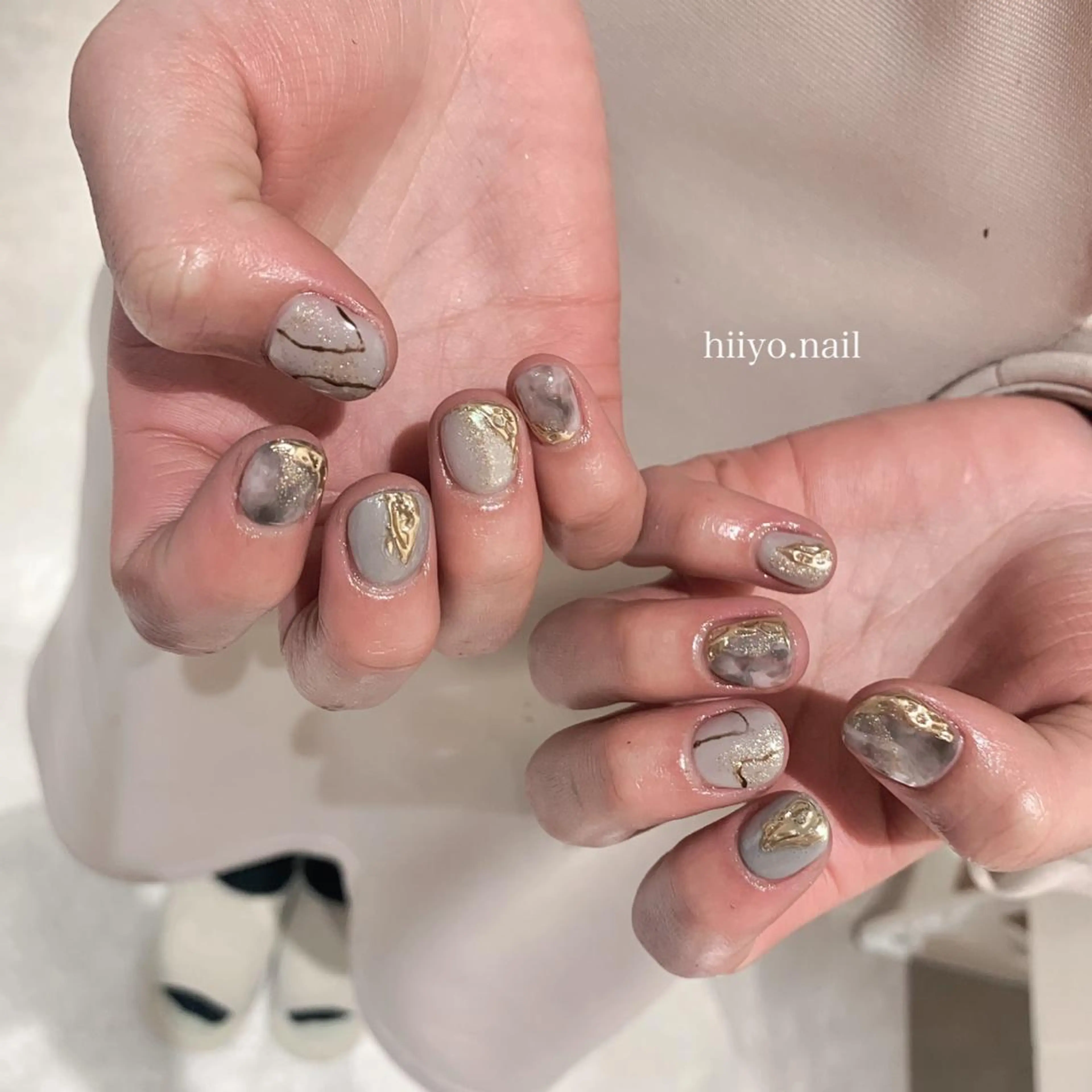 ネイル ニュアンスネイル ぷっくりネイル ハンドネイル hiyo🫧ネイル /渋谷💍🎀のネイルデザイン