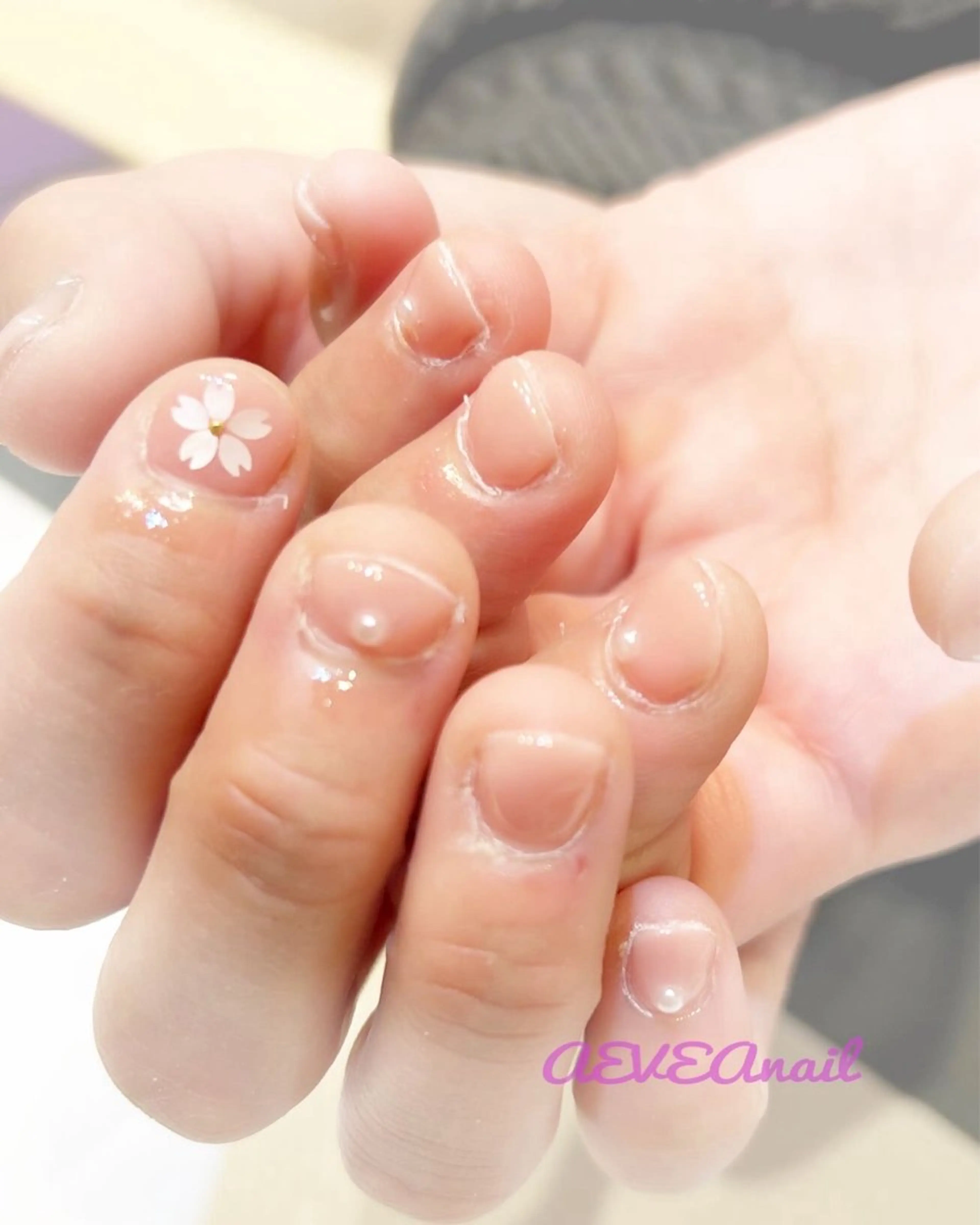 ネイル 桜ネイル 春ネイル AEVEA nailのネイルデザイン