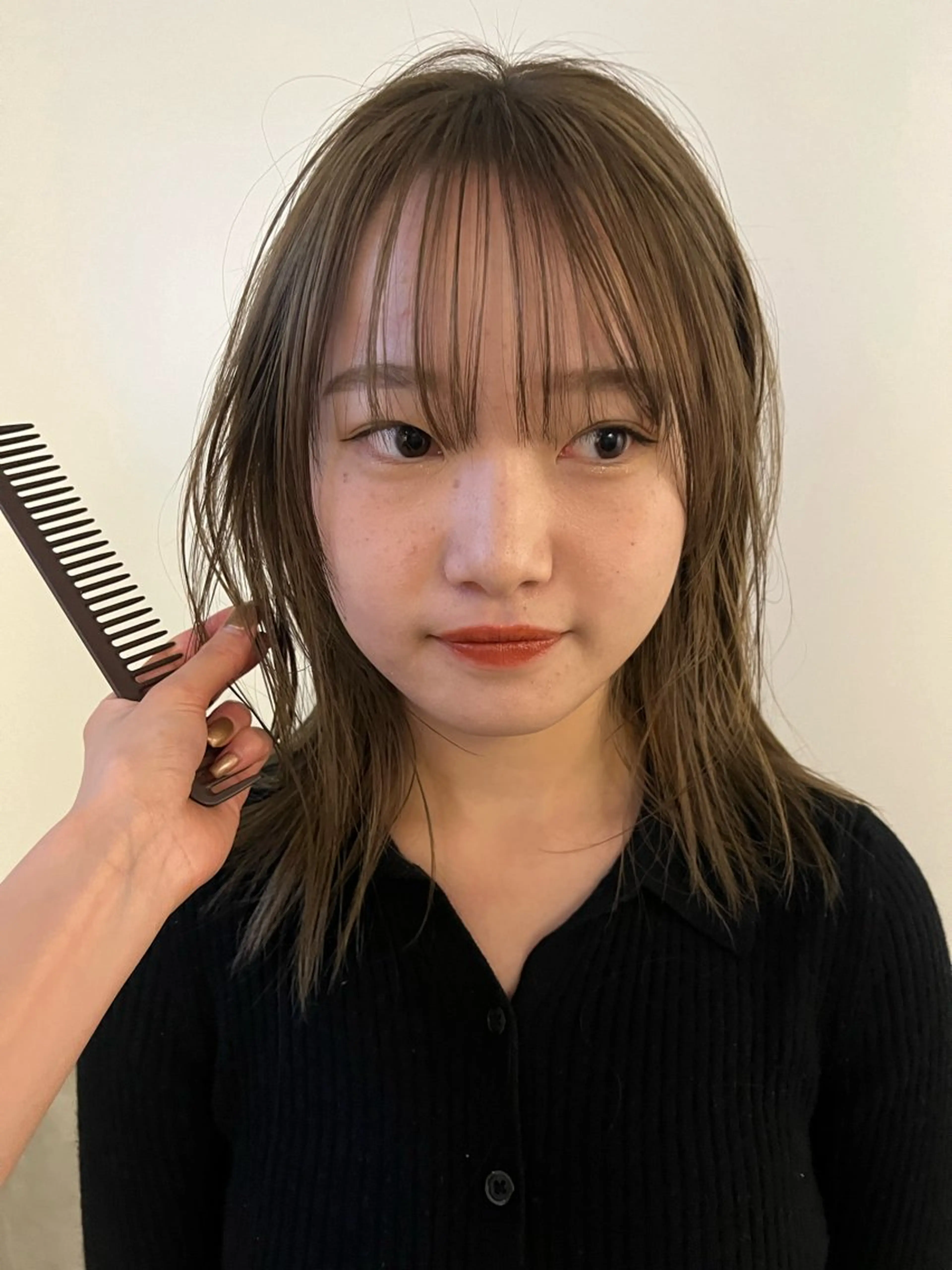 ミディアム カラー ヘアカラー KOCHAB本山所属・三谷 はるなのヘアスタイル