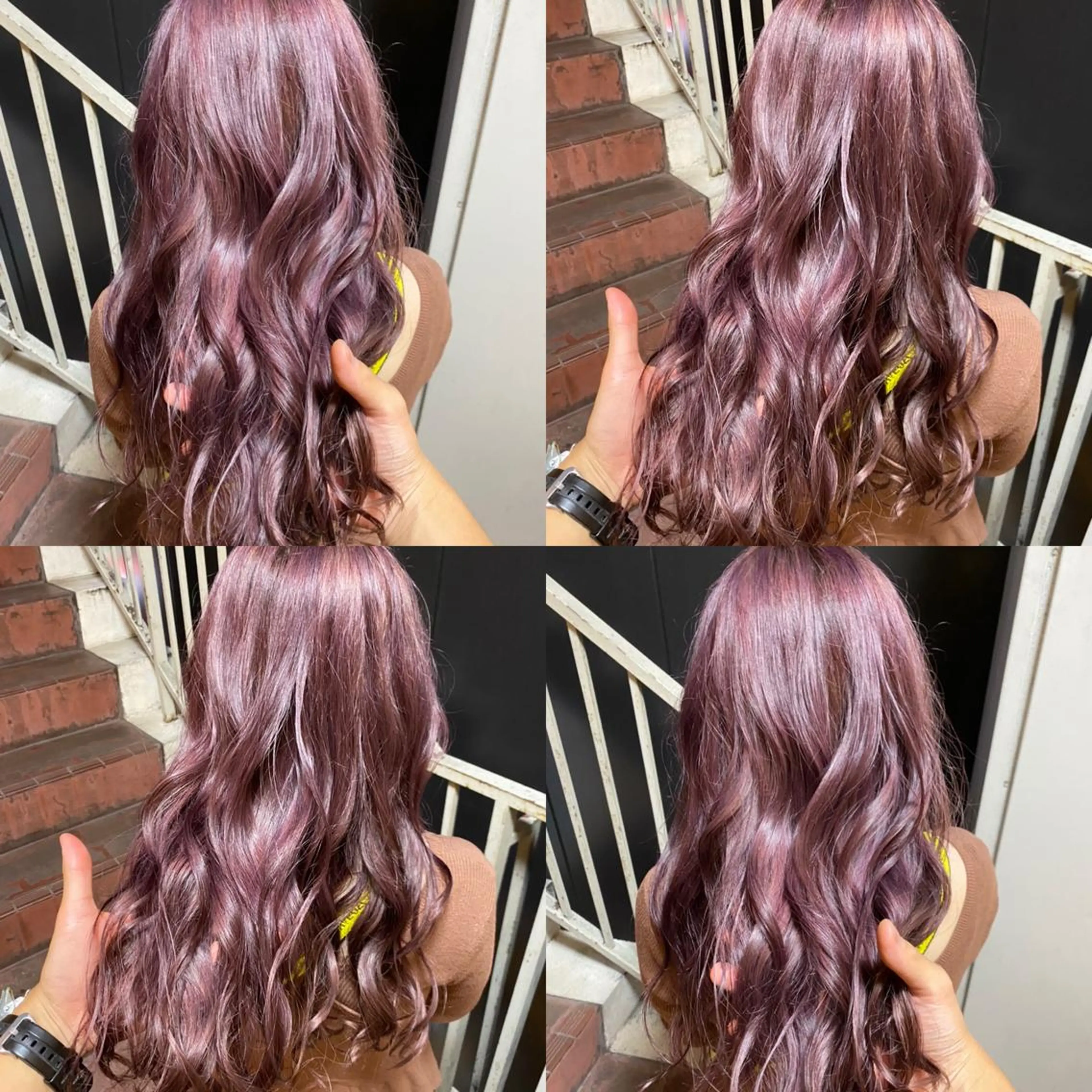 カラー ブリーチ ラベンダーカラー ピンクカラー ピンクラベンダー カット ヘアカラー トリートメント ご予約 宜しくお願いします！のヘアスタイル
