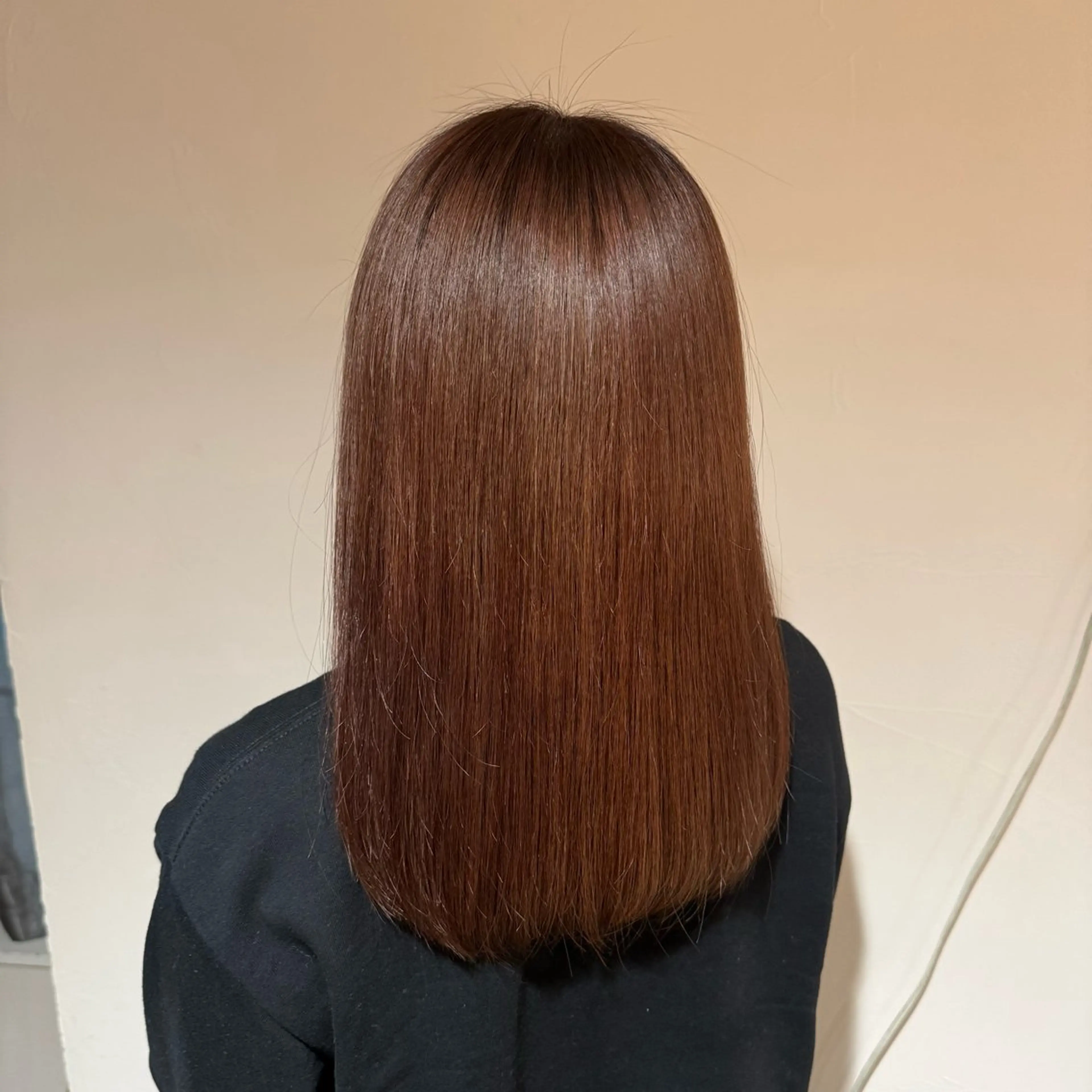 ミディアム カラー ブラウンカラー オレンジ オレンジブラウン ✵ ✯MOMOKA✯ ✵のヘアスタイル