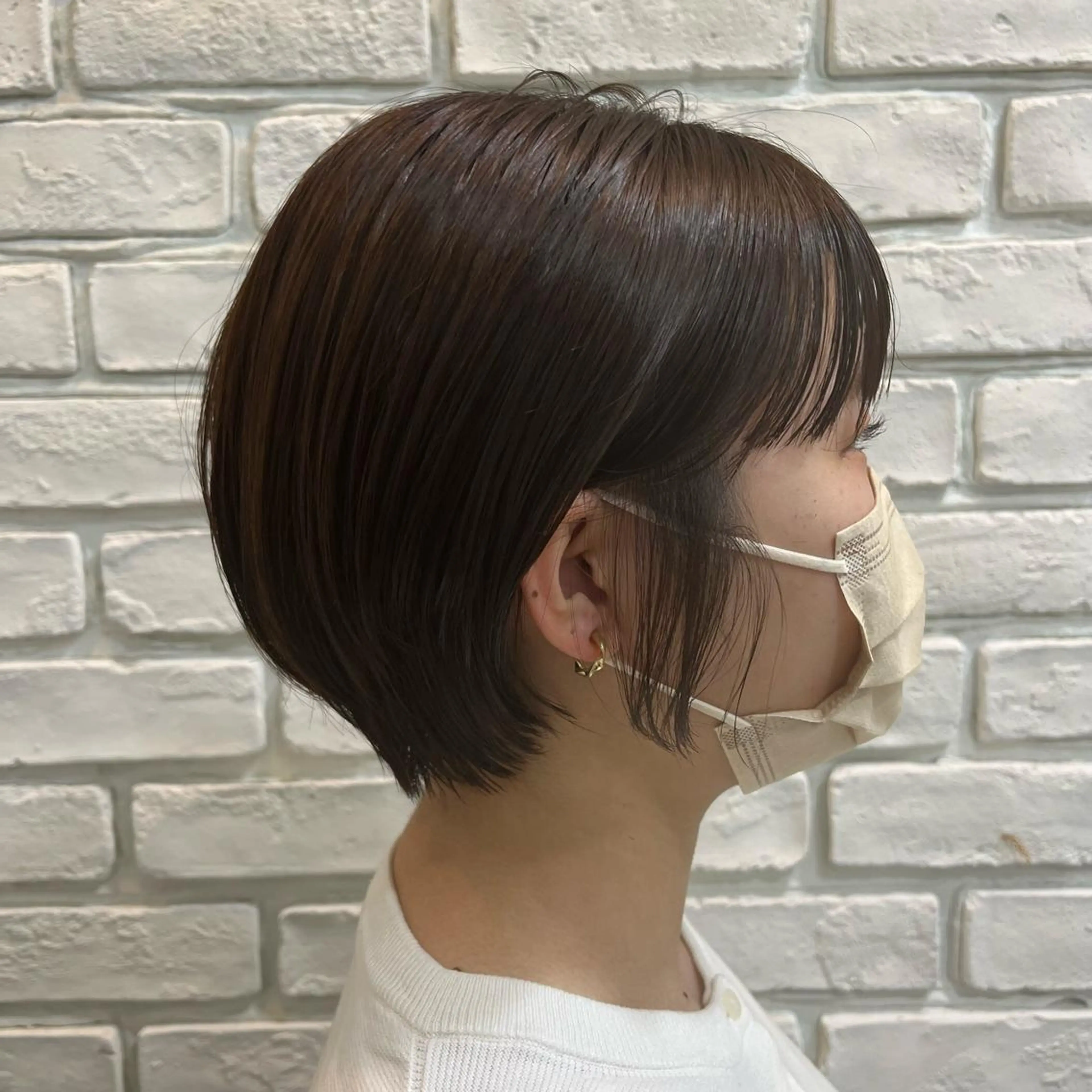 ショート カラー ベージュカラー ショートヘア SOYON 🤍CHIZU🤍.のヘアスタイル