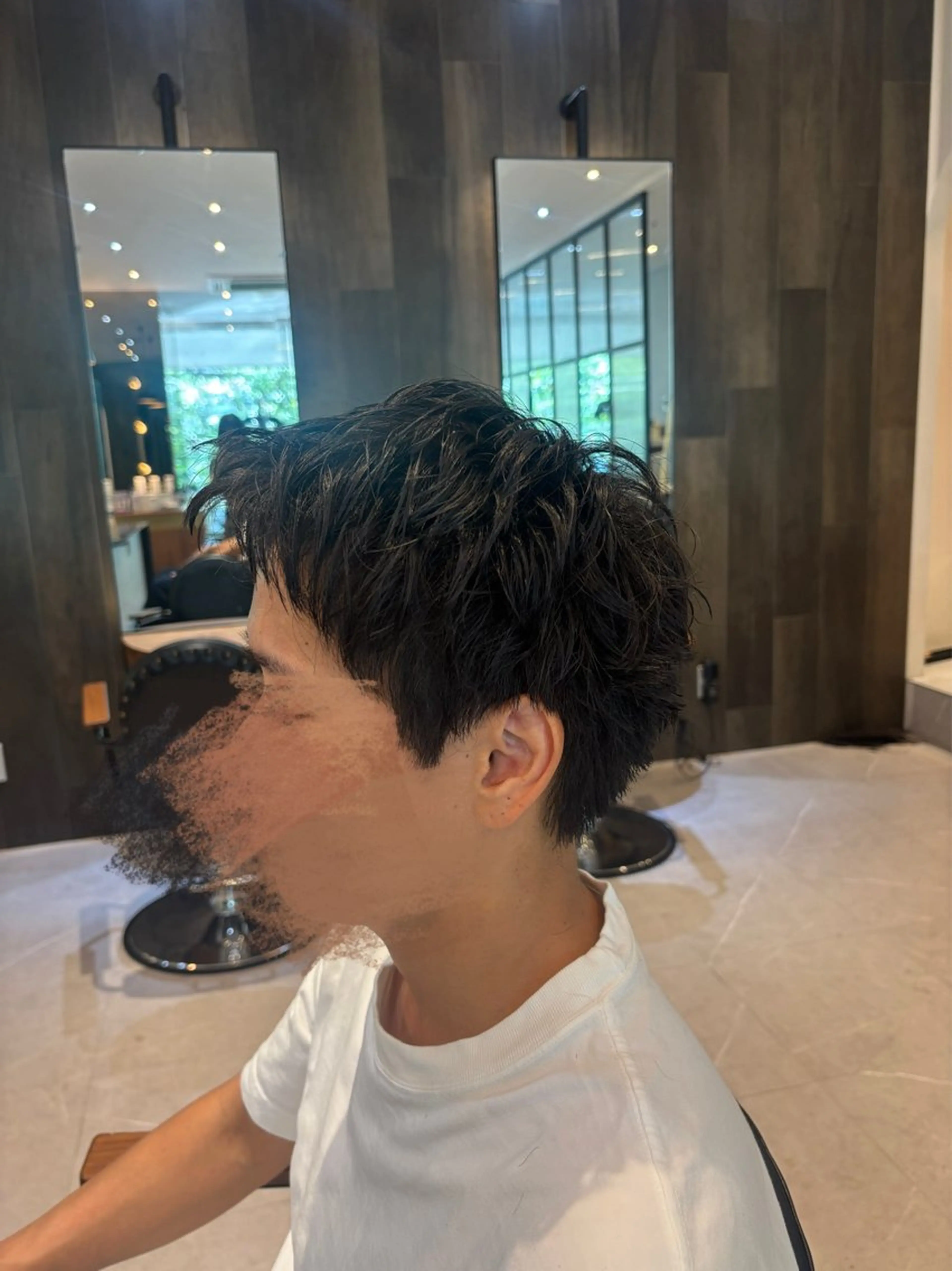 メンズ スパイキーショート 刈り上げ カット メンズ特化/ 透明感カラー/りなのヘアスタイル