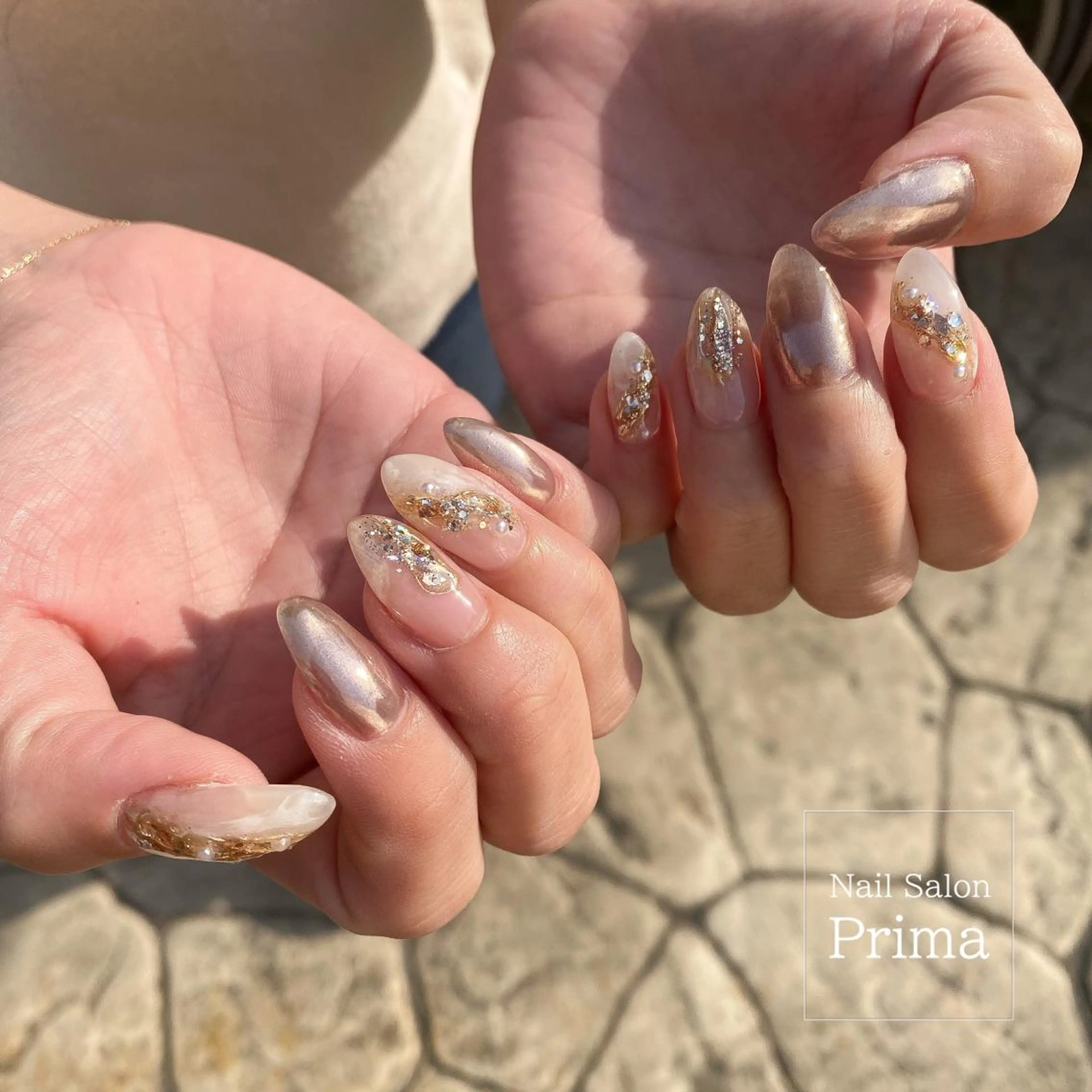 セミロング ネイル SalonPrima Nail & Eyeのネイルデザイン