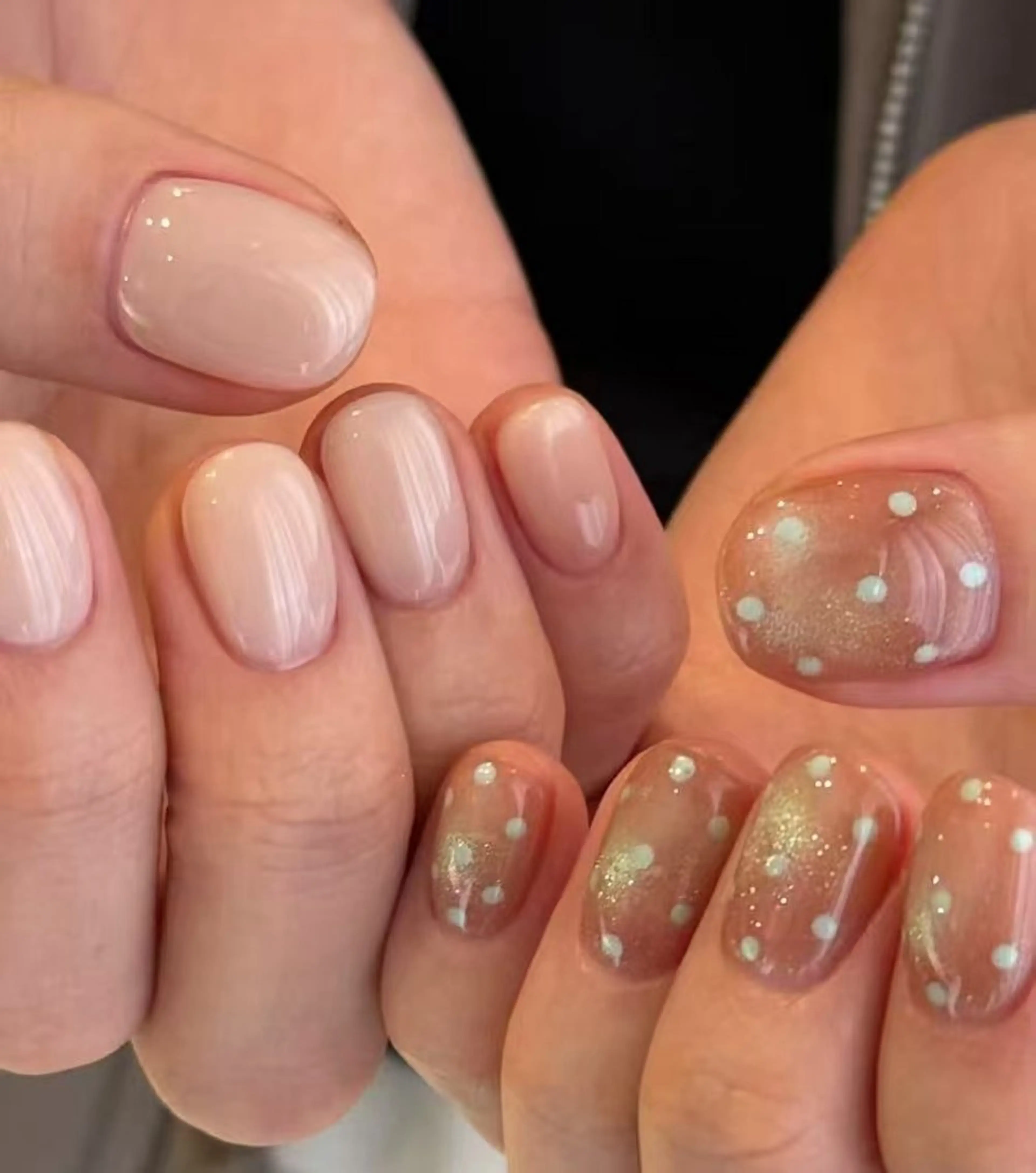 ネイル フラワーネイル フレンチネイル ジェルネイル ガラスフレンチ ハート ハンドネイル 相沢 さやかのネイルデザイン