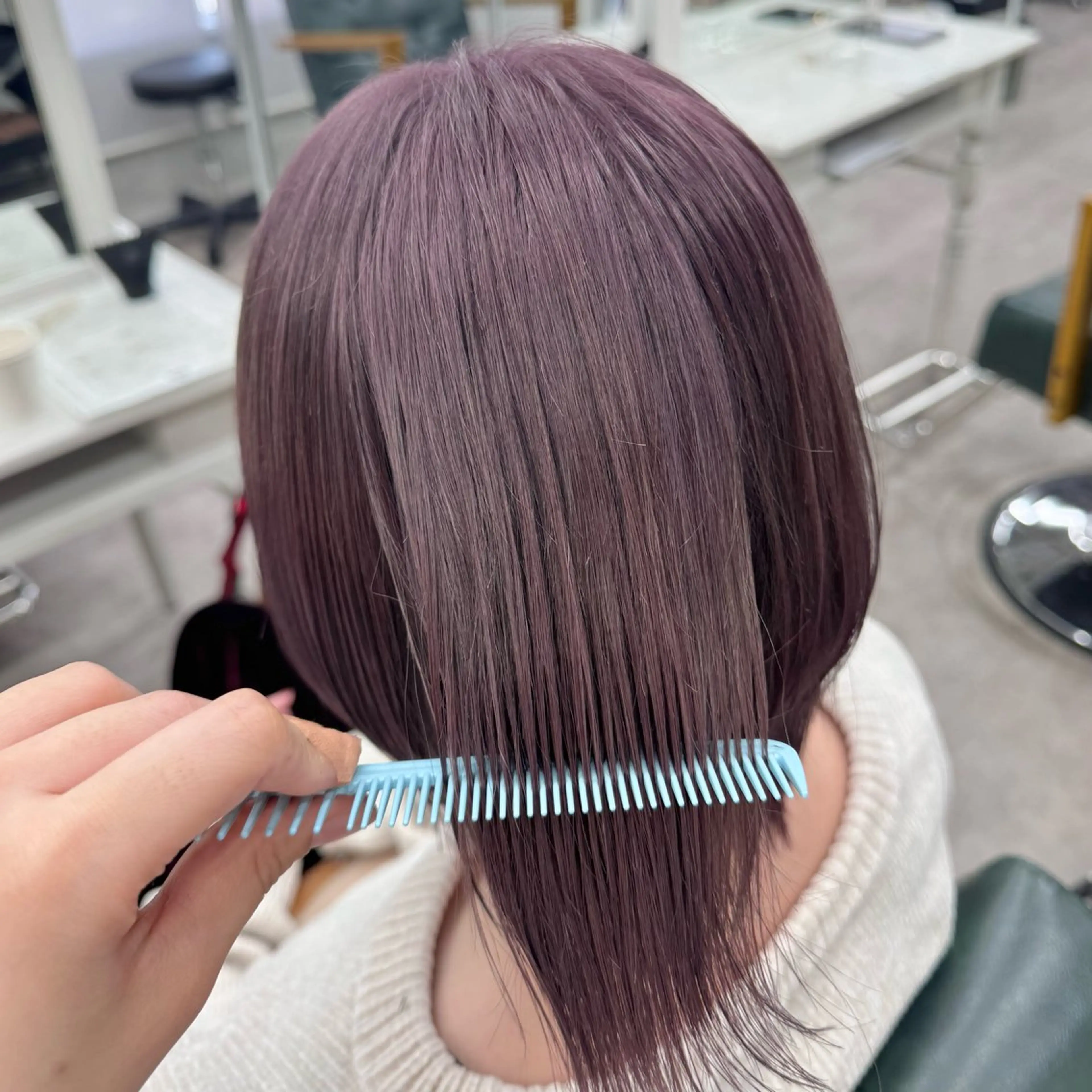 ショート カラー ヘアカラー JUNSHIN🦋 ヘアセット／カラーのヘアスタイル