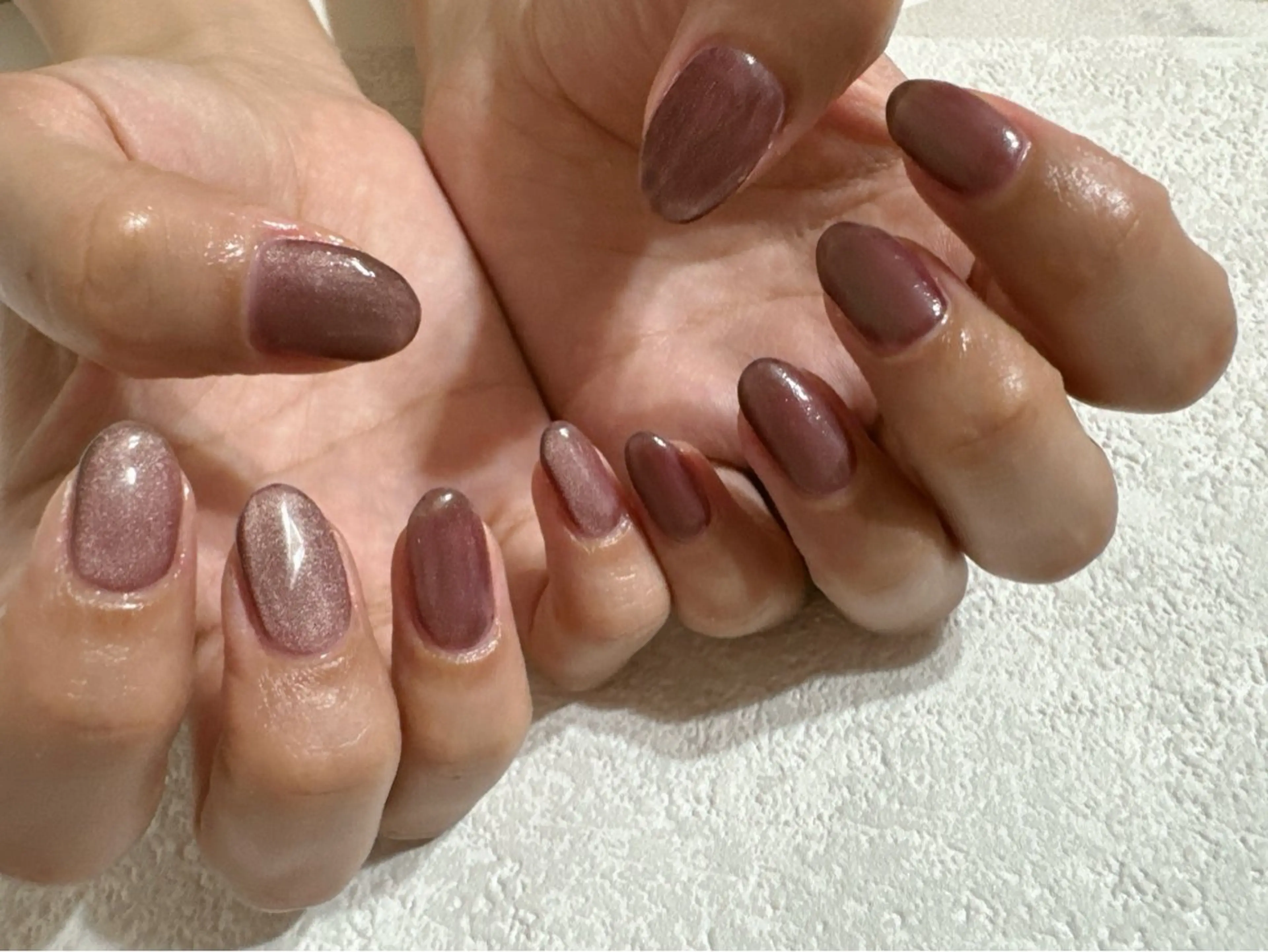 ネイル オーロラネイル フットネイル フレンチネイル ジェルネイル キラキラネイル kikinail 溝の口のネイルデザイン