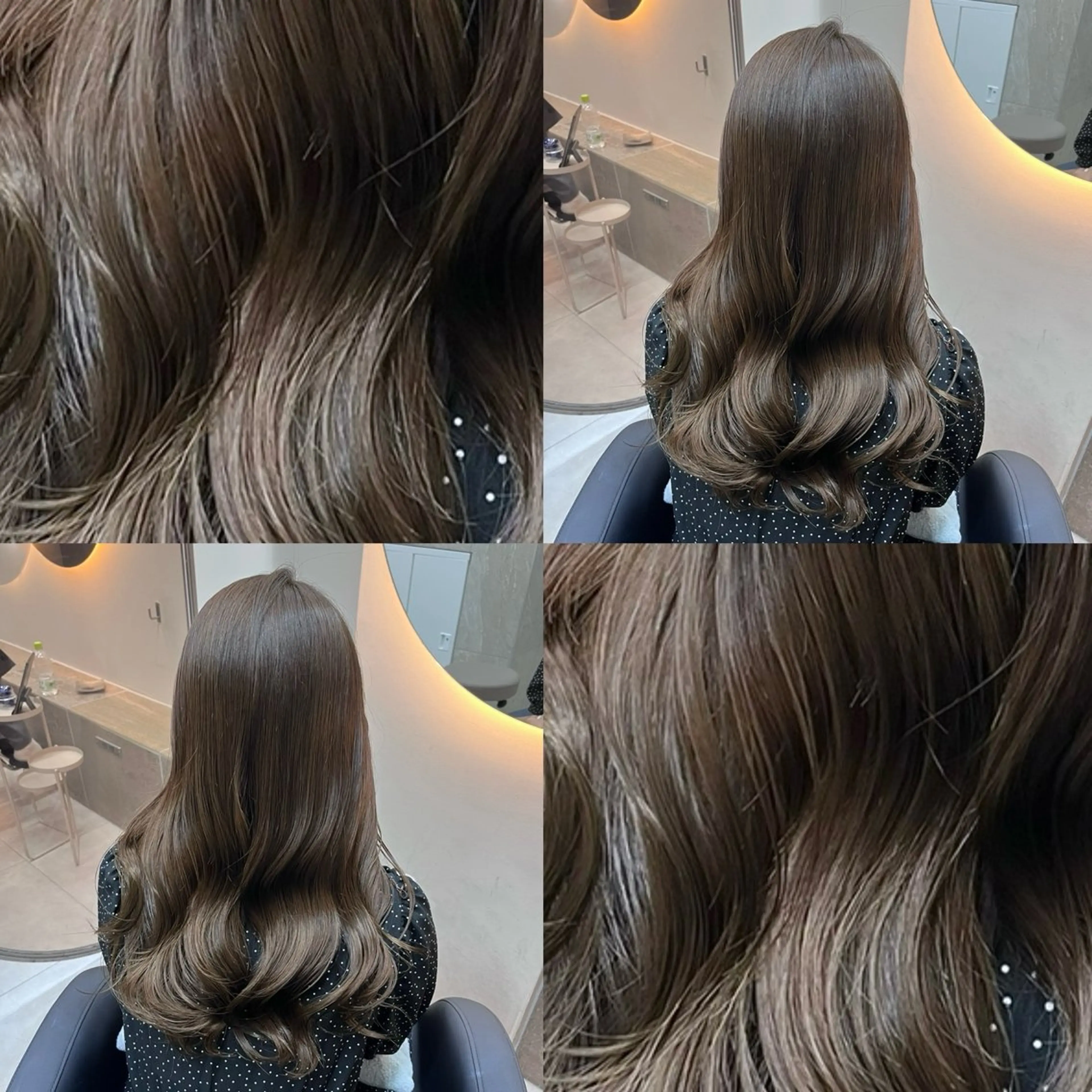 セミロング カラー パーマ グレージュ オリーブグレージュ オリーブグレー カット ヘアカラー トリートメント L’me  TOKYO by youres所属・《柔らかhair𓍯 》木村美姫のヘアスタイル