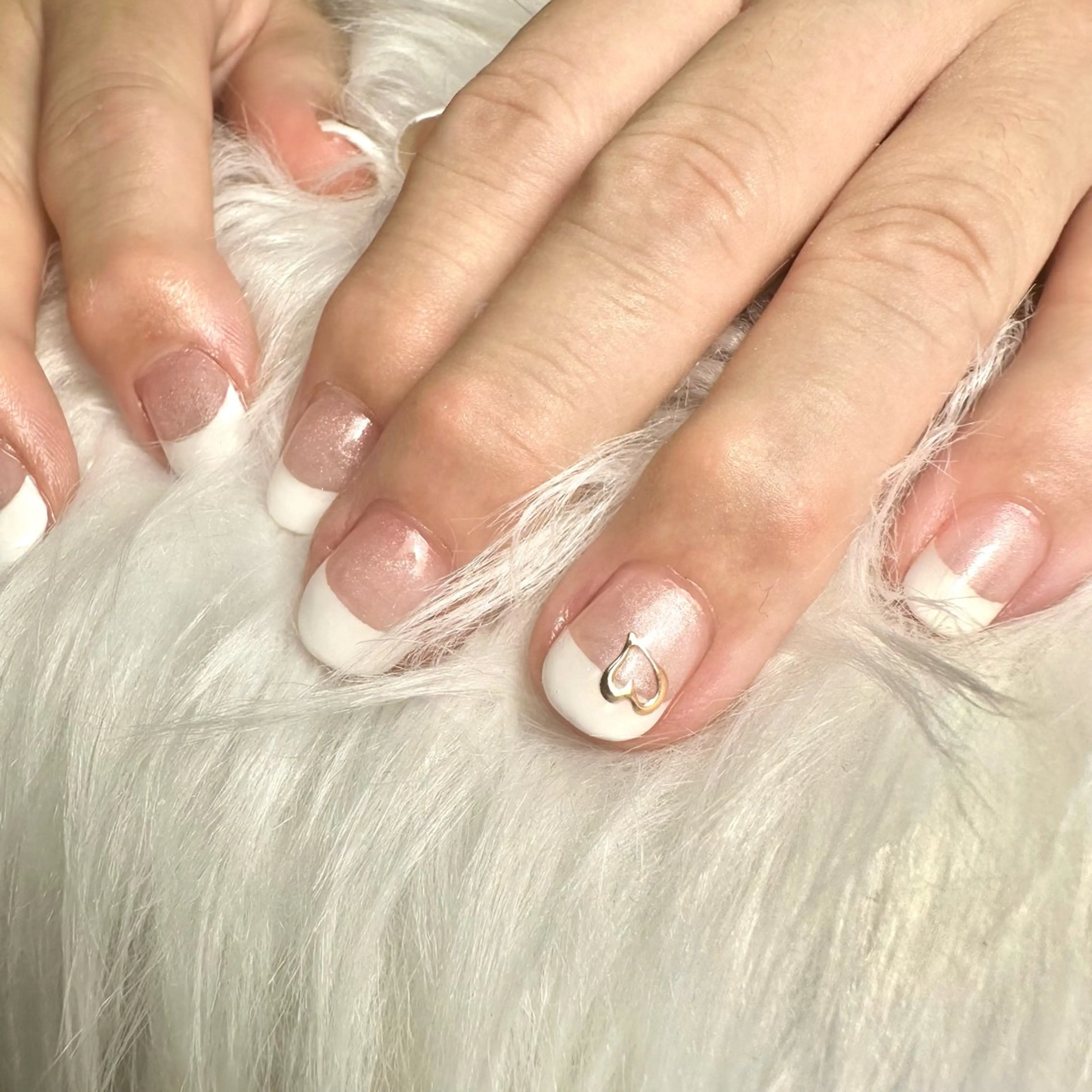 ネイル フレンチネイル ショートネイル MELLMODE所属・Nakano Kanaのネイルデザイン