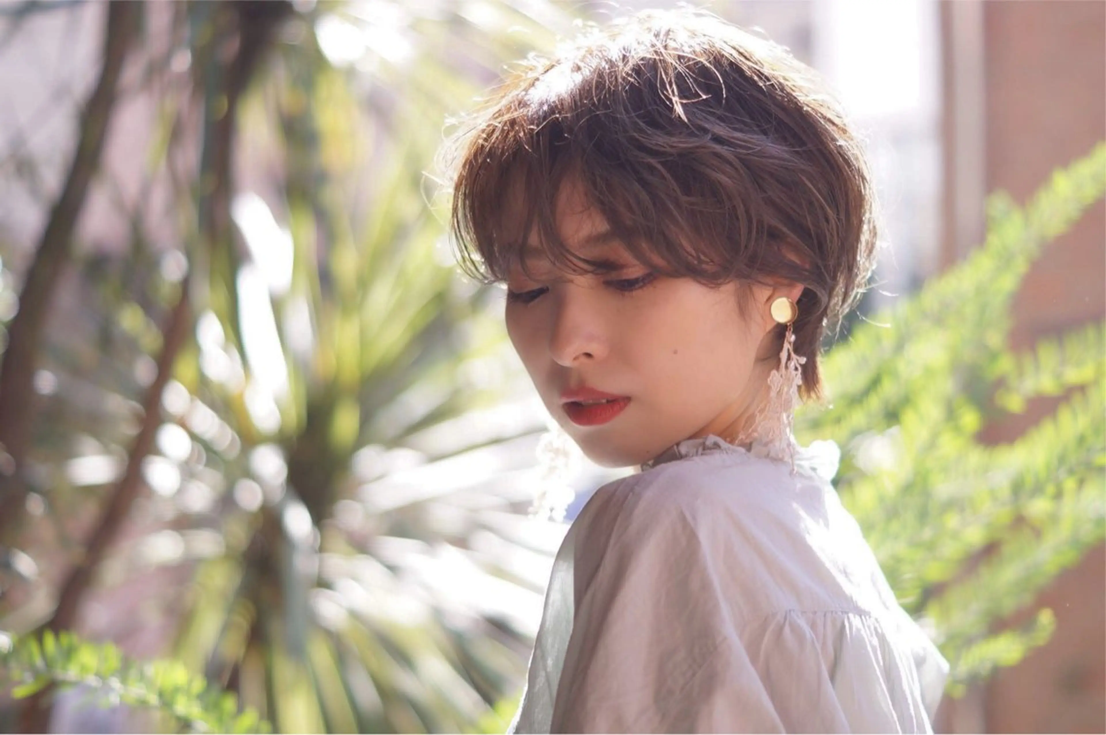 ショート ショートヘア カット ヘアカラー トリートメント hoNua. 栄/透明感カラーのヘアスタイル