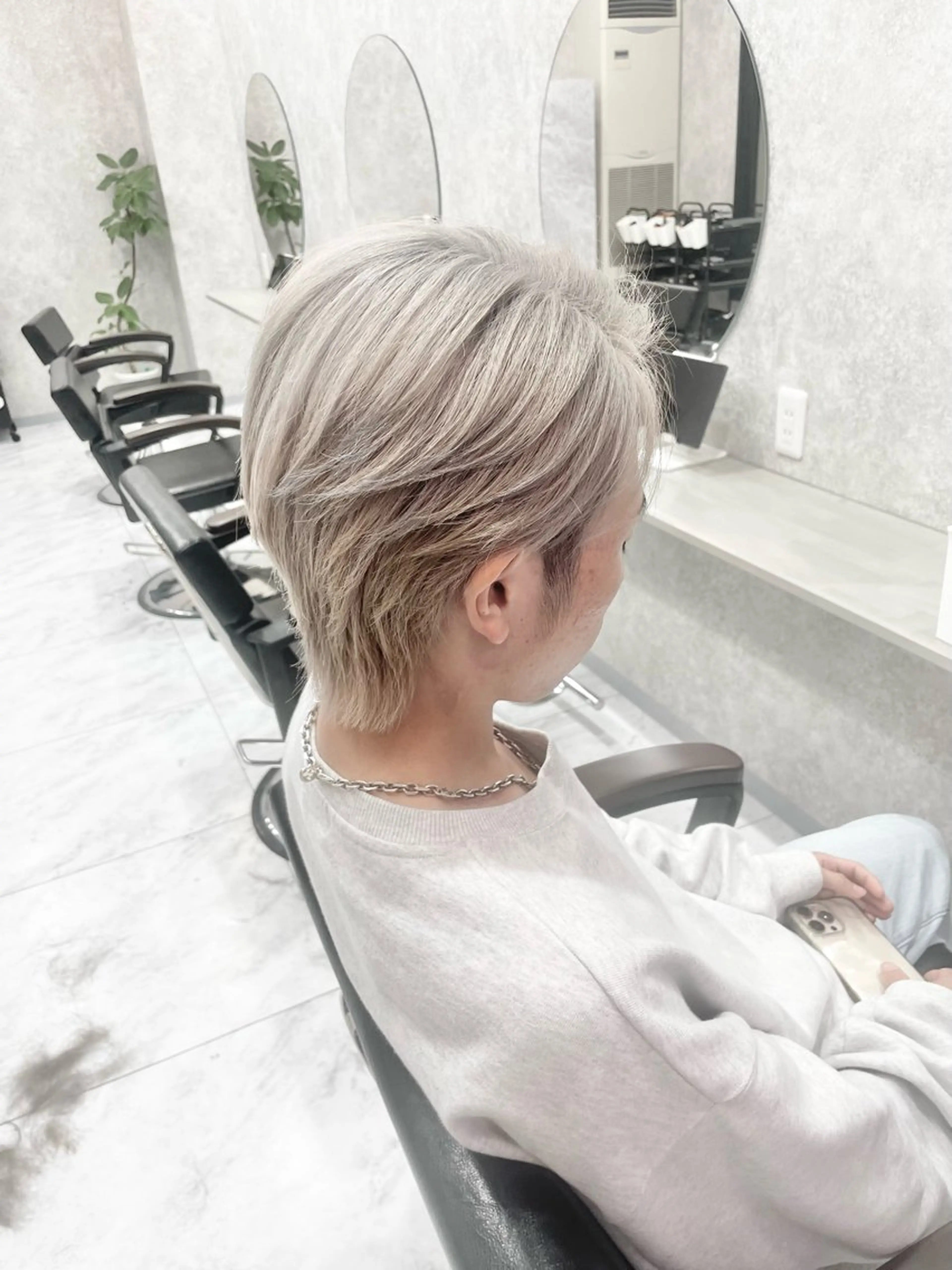 ショート 🦋ハイトーン🦋 石山 希理🦋のヘアスタイル