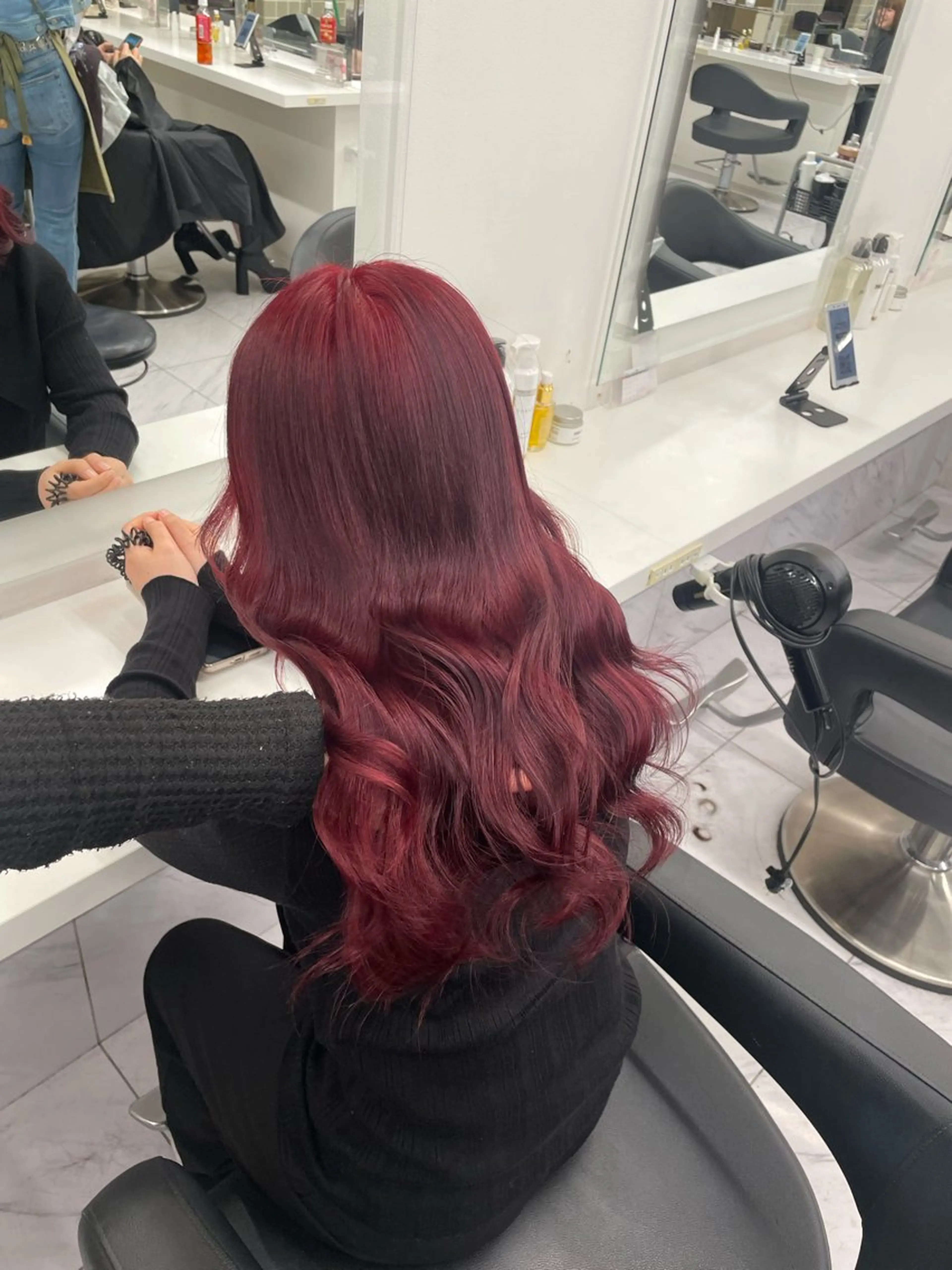 ロング カラー ヘアアレンジ ヘアカラー トリートメント ヘアセット 💗横浜美容室 💗HARUNAのヘアスタイル