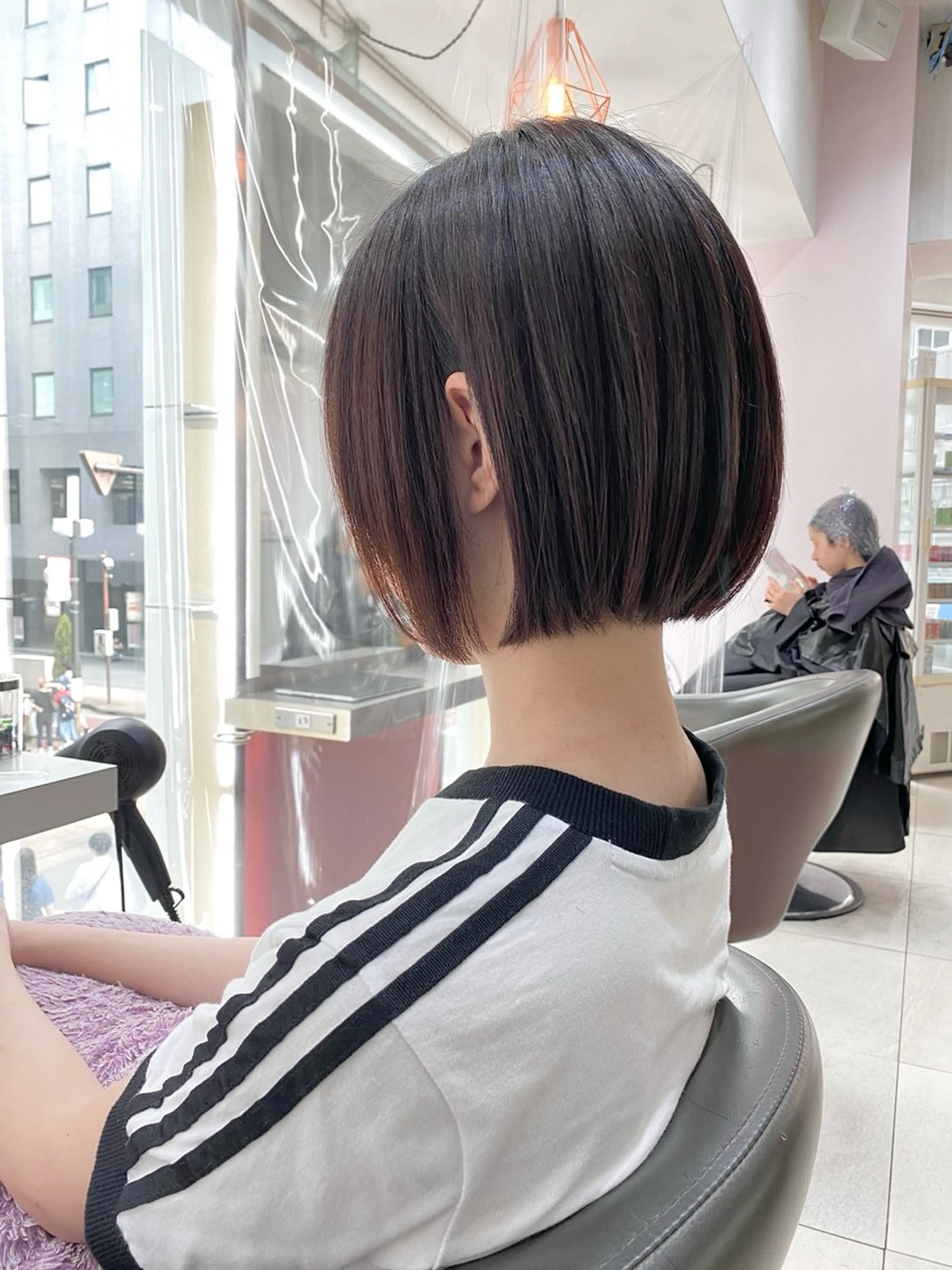 ショート カット ヘアカラー トリートメント ボブ/くびれボブ /植原健太のヘアスタイル