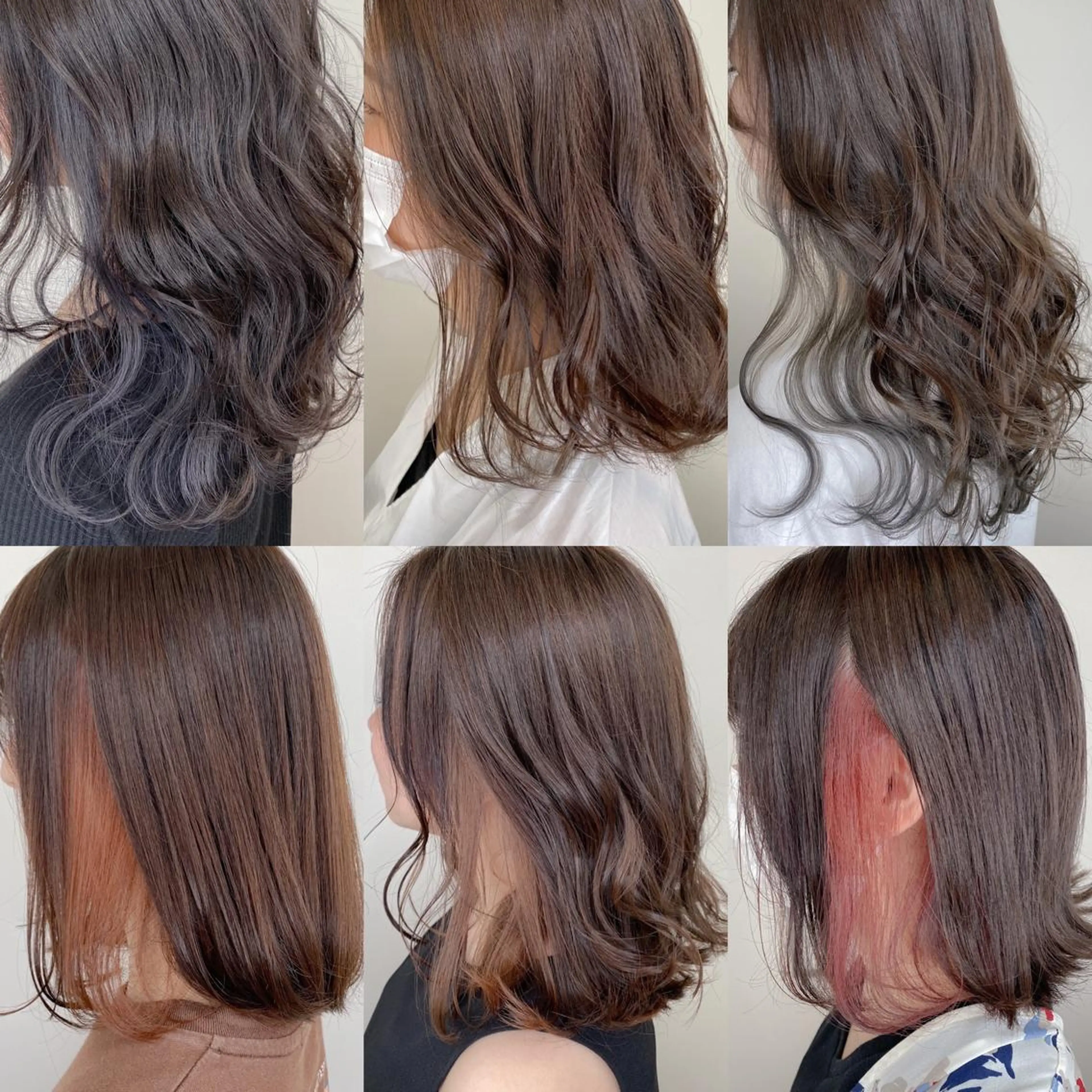 ミディアム カラー インナーカラー SALOWIN神戸三宮East店所属・【半個室、艶髪】西村 有司のヘアスタイル