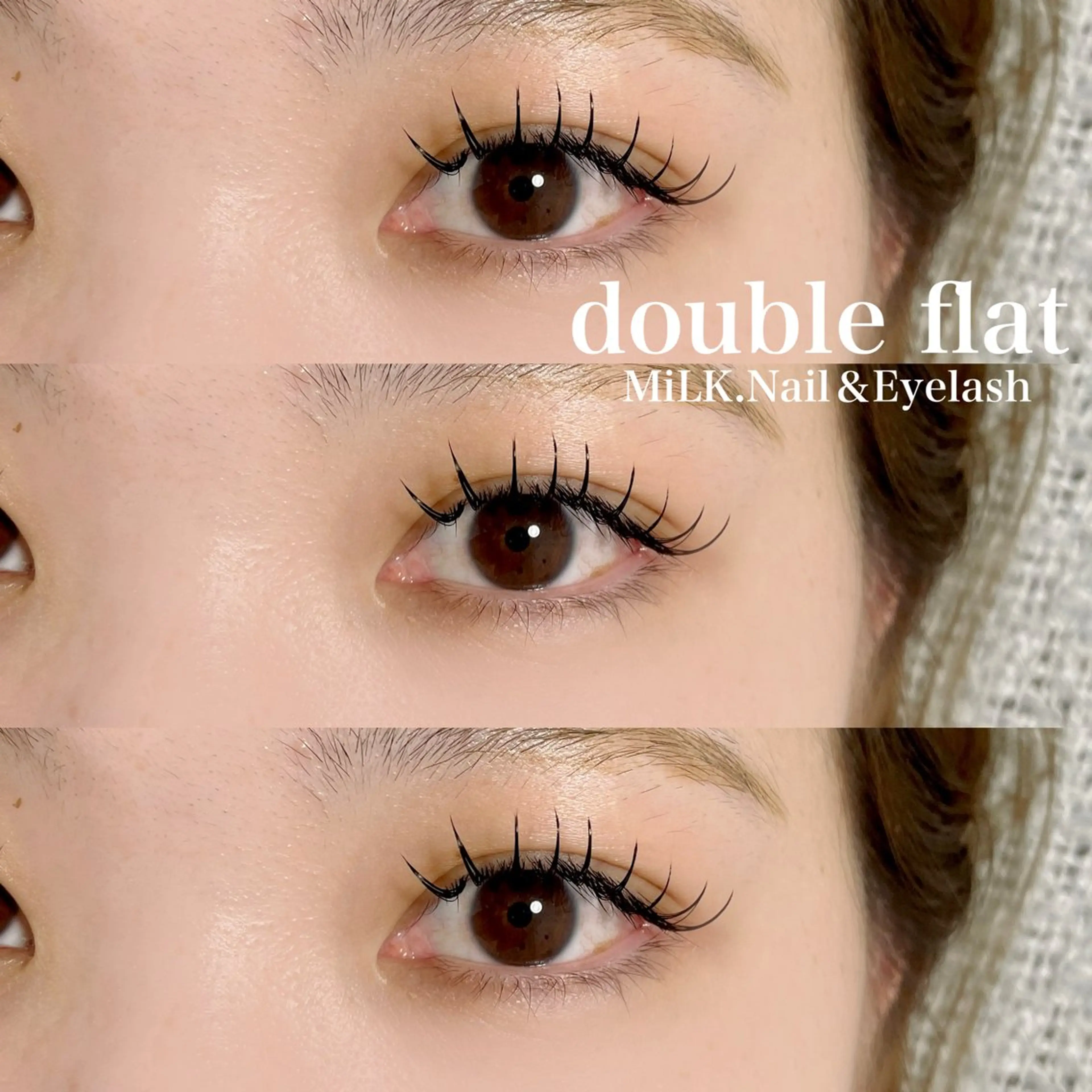 マツエク・マツパ フラットラッシュ マツエク MiLK.   Nail&Eyelash所属・MiLK. wakaのマツエク・マツパデザイン