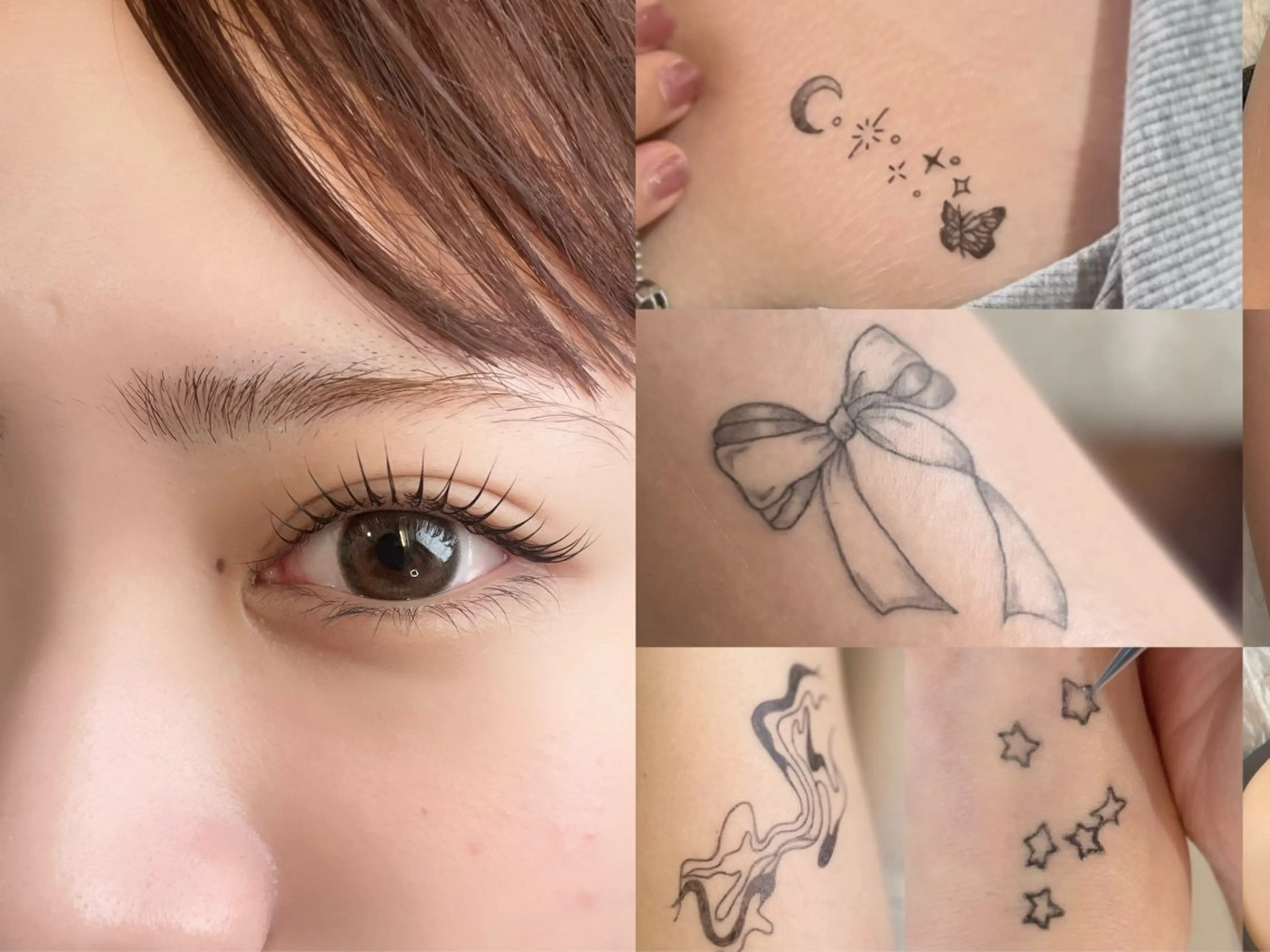 まつ毛パーマ上(tr付)+ジャグアタトゥー1個の写真