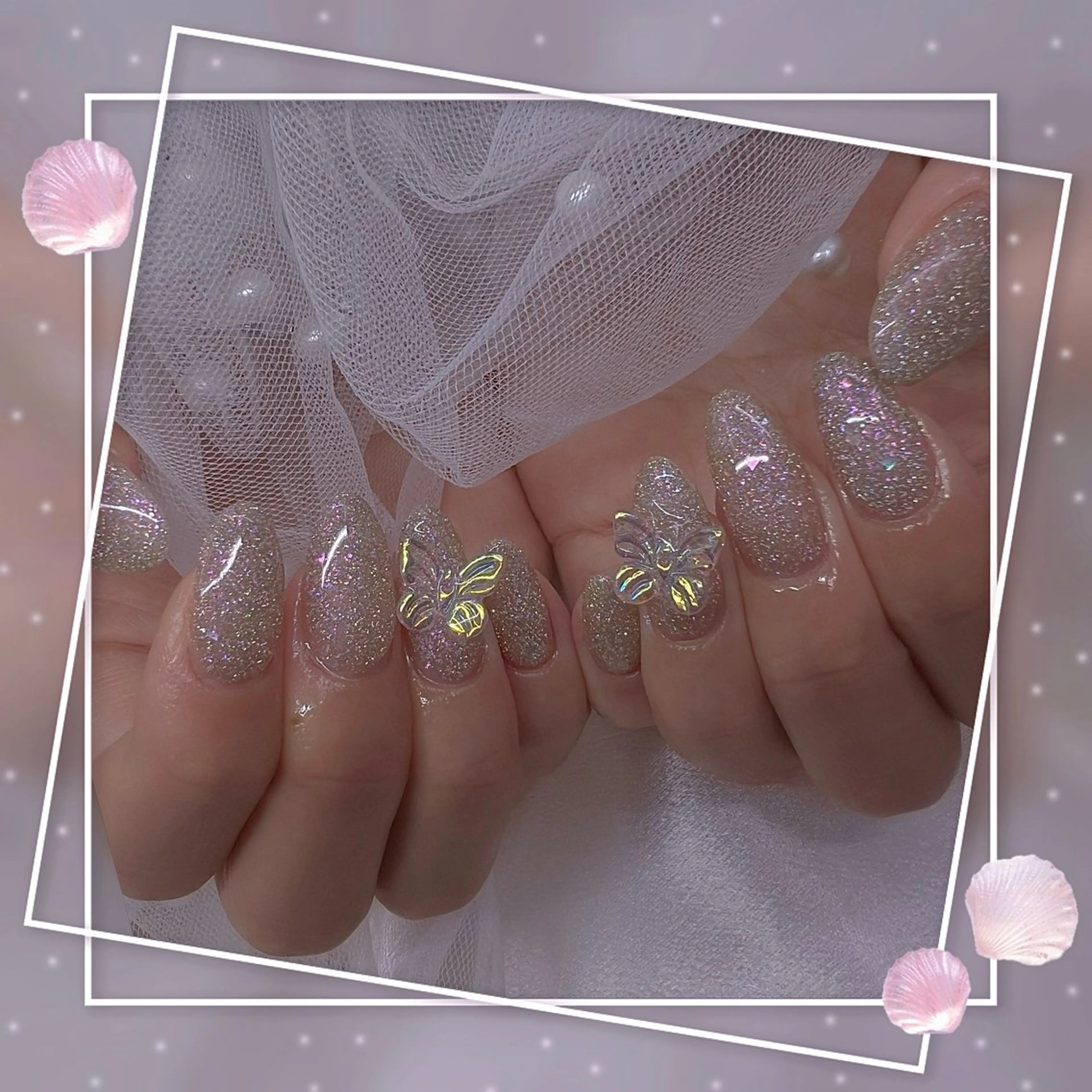 ネイル チークネイル ガーリー グラデーション マグネットネイル ピンク Chill Nailsalonのネイルデザイン