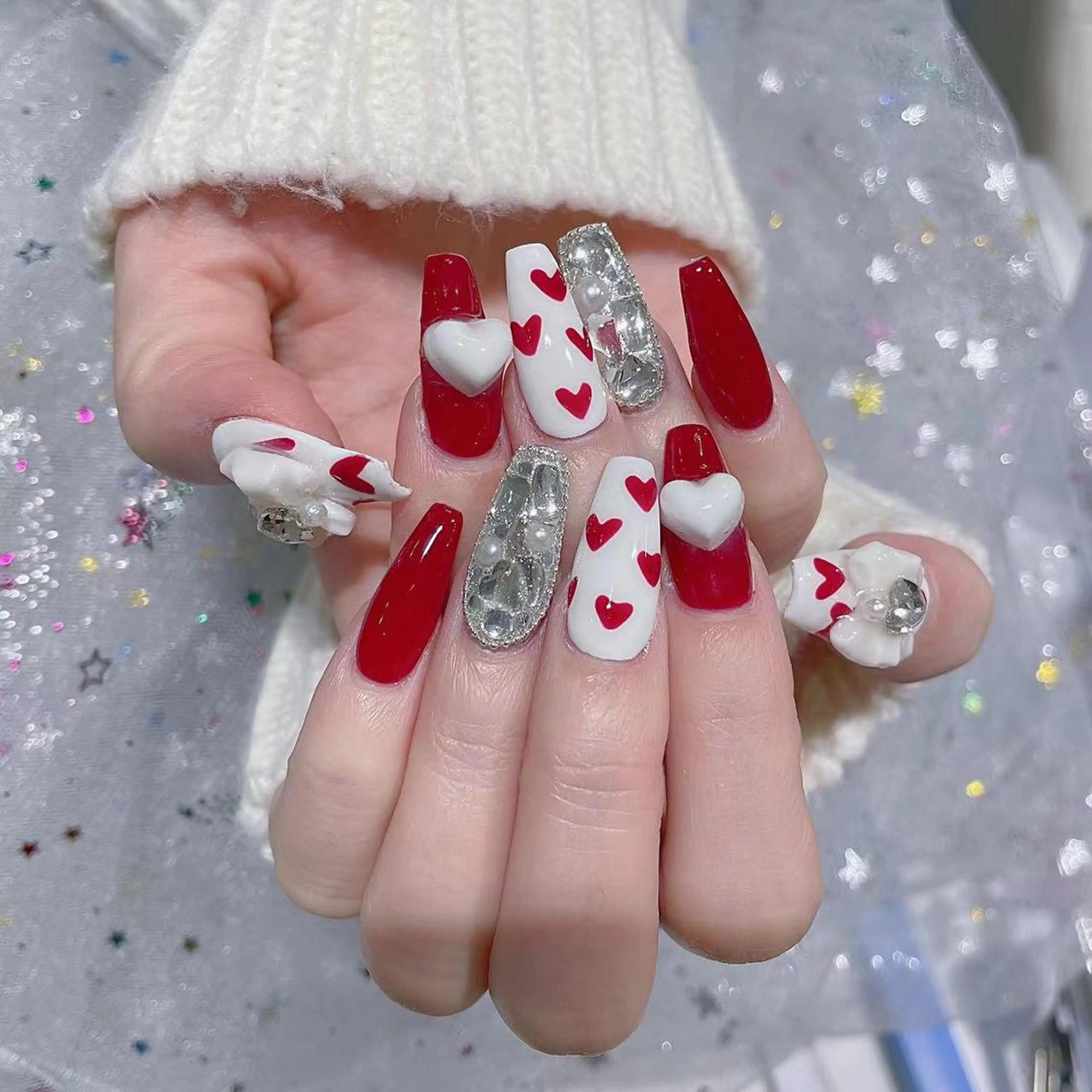 ネイル アートネイル 長さ出し ネイルチップ Queens みなみのネイルデザイン