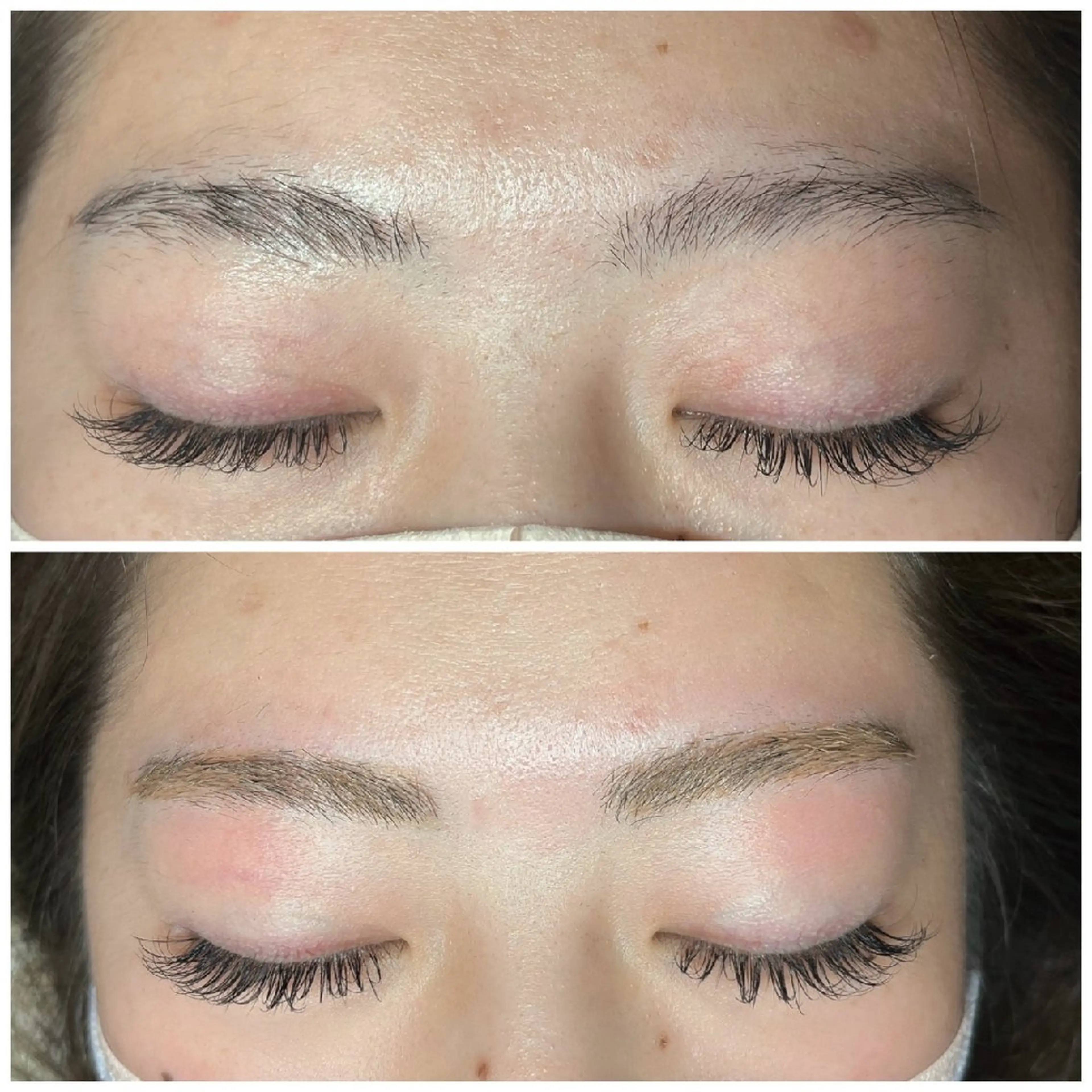 似合わせラッシュリフト➕眉毛ハリウッドブロウリフト(メイク付き✨)の写真