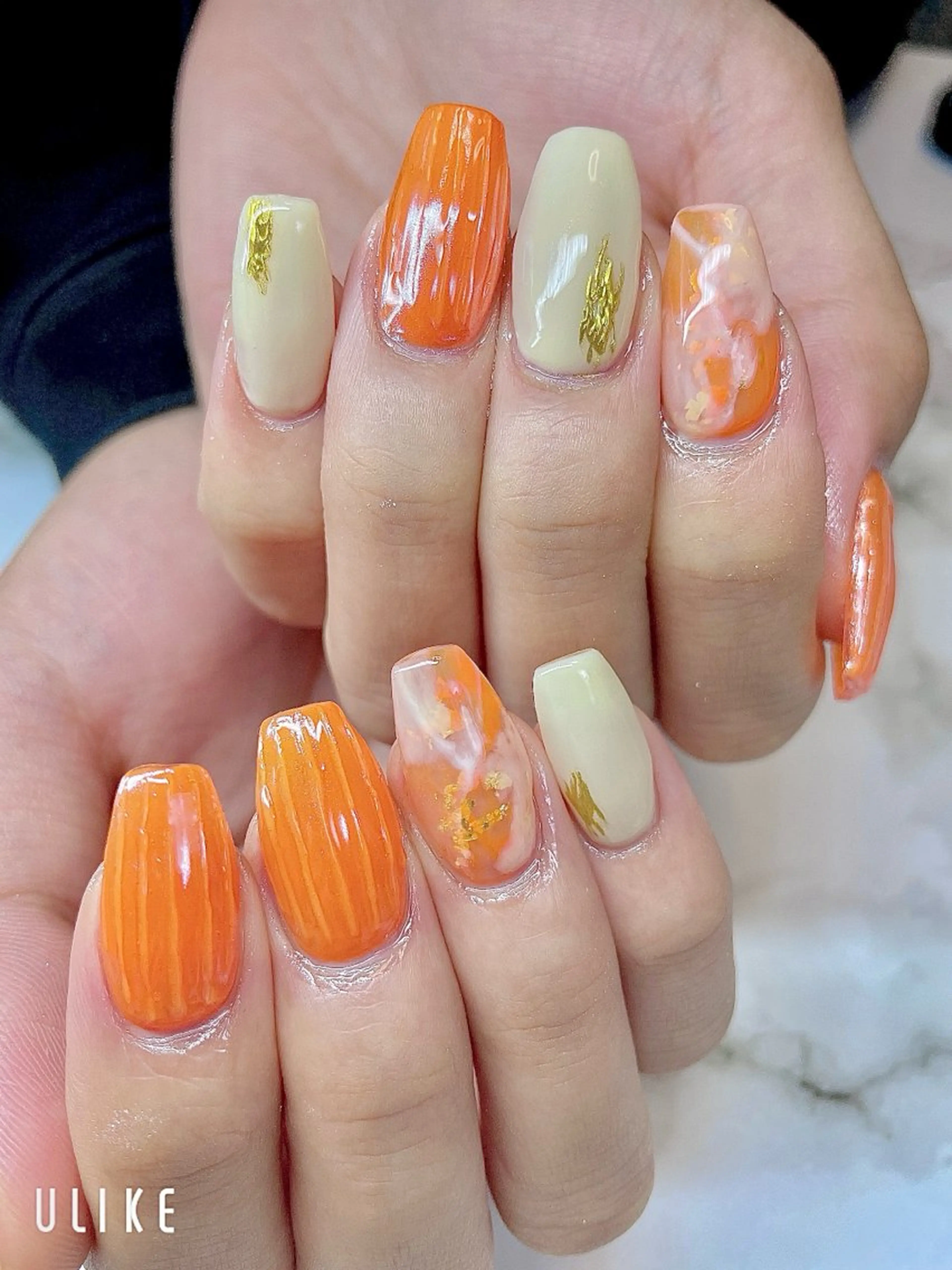 ネイル クレアトゥール華所属・クレアトゥール華 西村のネイルデザイン