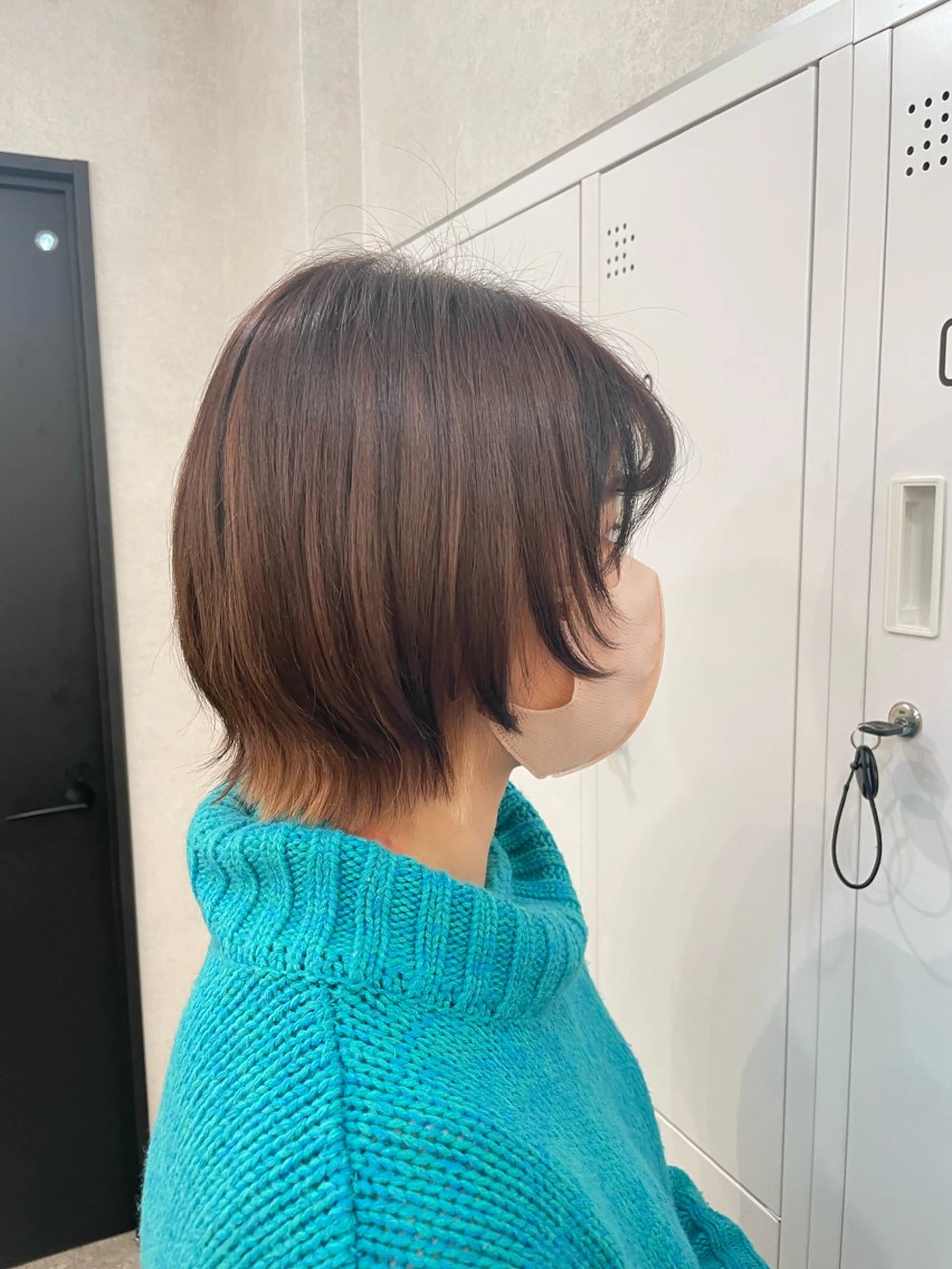 ショート 顔周りカット レイヤーカット 外ハネヘア 植原 遥夏のヘアスタイル
